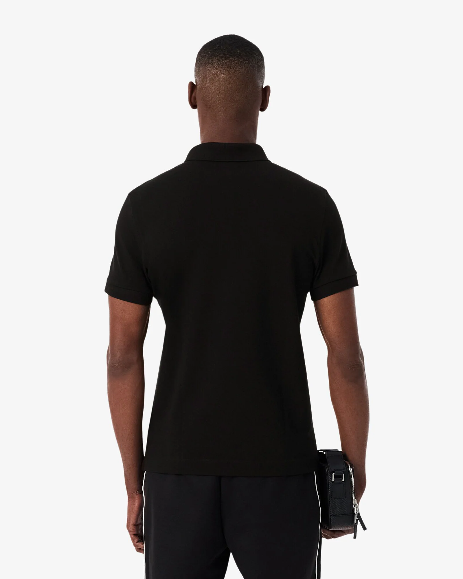 Lacoste Smart Paris Mens Stretch Cotton Polo Shirt - Black 031 - Image 3