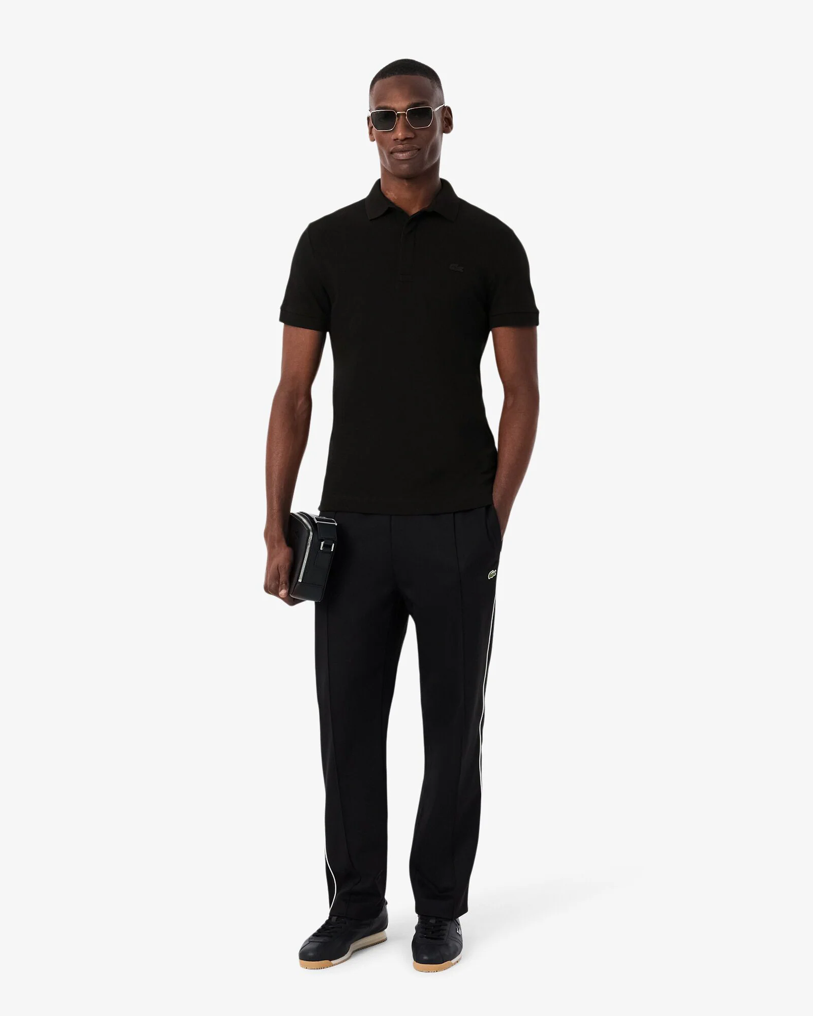 Lacoste Smart Paris Mens Stretch Cotton Polo Shirt - Black 031 - Image 6