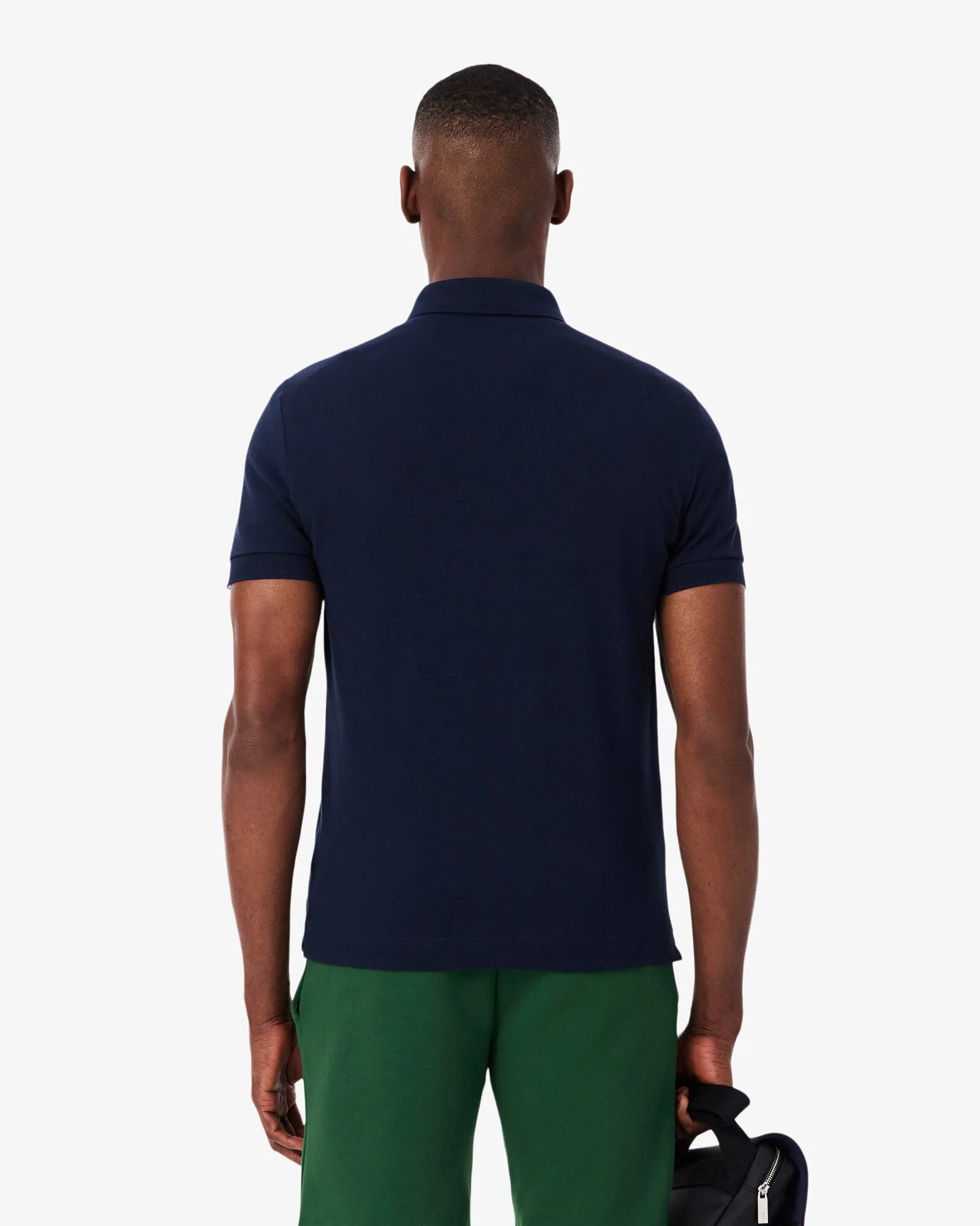 Lacoste Smart Paris Mens Stretch Cotton Polo Shirt - Midnight Blue 166 - Image 4