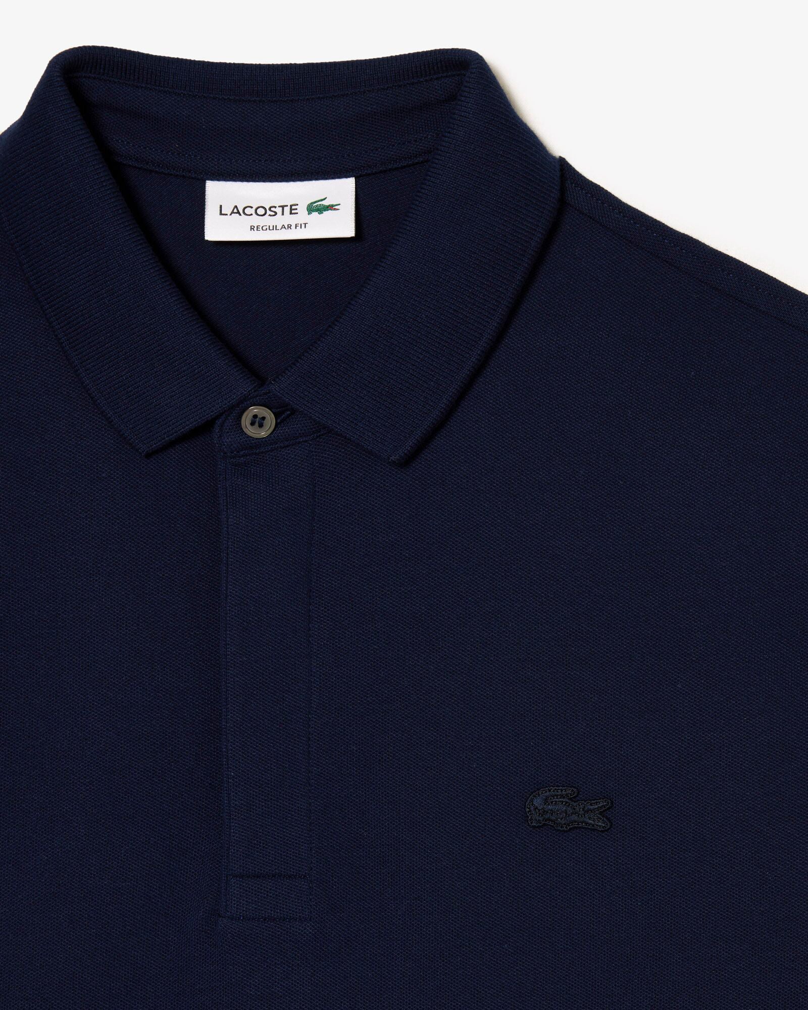 Lacoste Smart Paris Mens Stretch Cotton Polo Shirt - Midnight Blue 166 - Image 5
