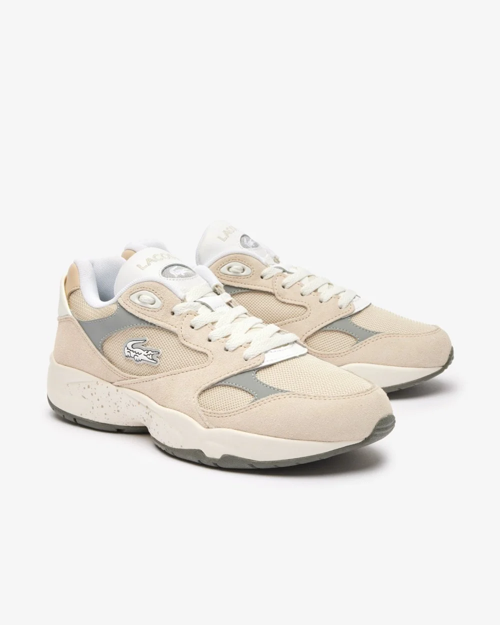 Lacoste Storm 96 Lo Mens Vintage Tonal Trainers - Image 2