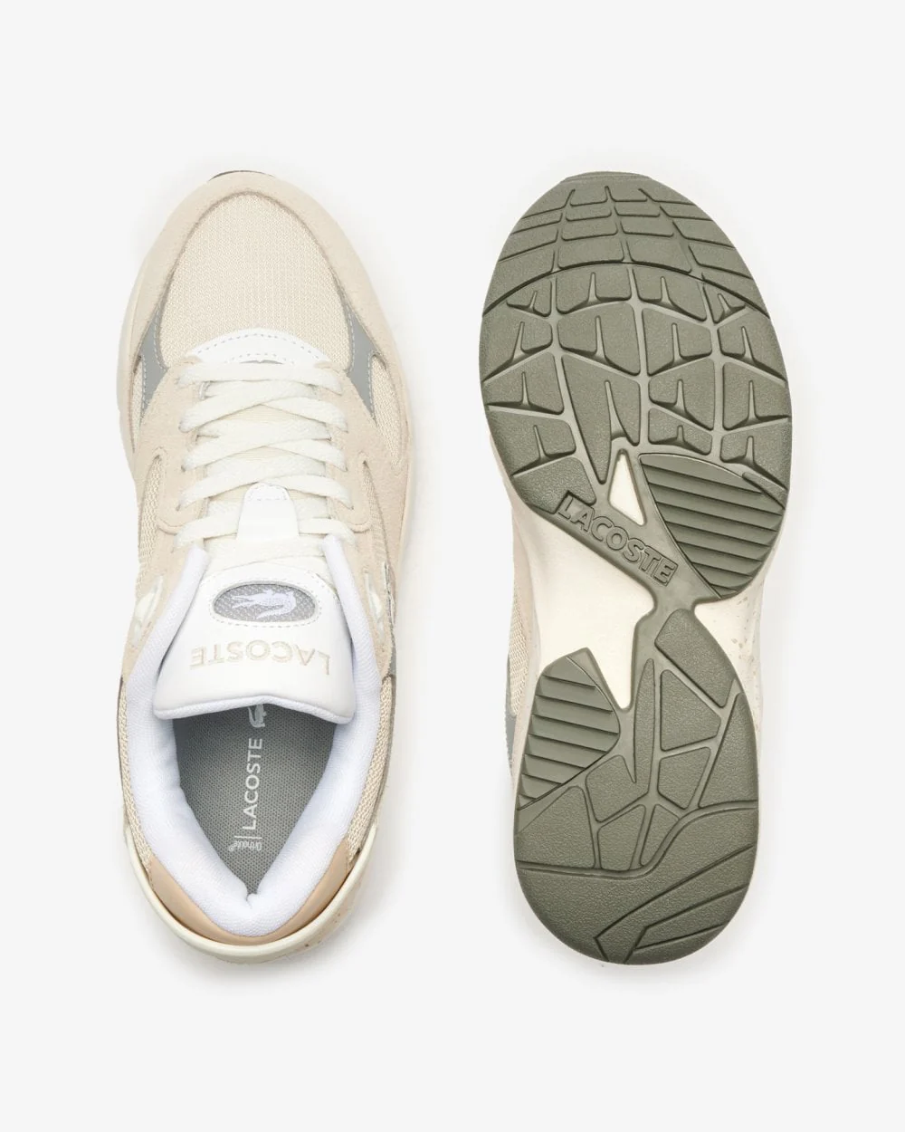 Lacoste Storm 96 Lo Mens Vintage Tonal Trainers - Image 4