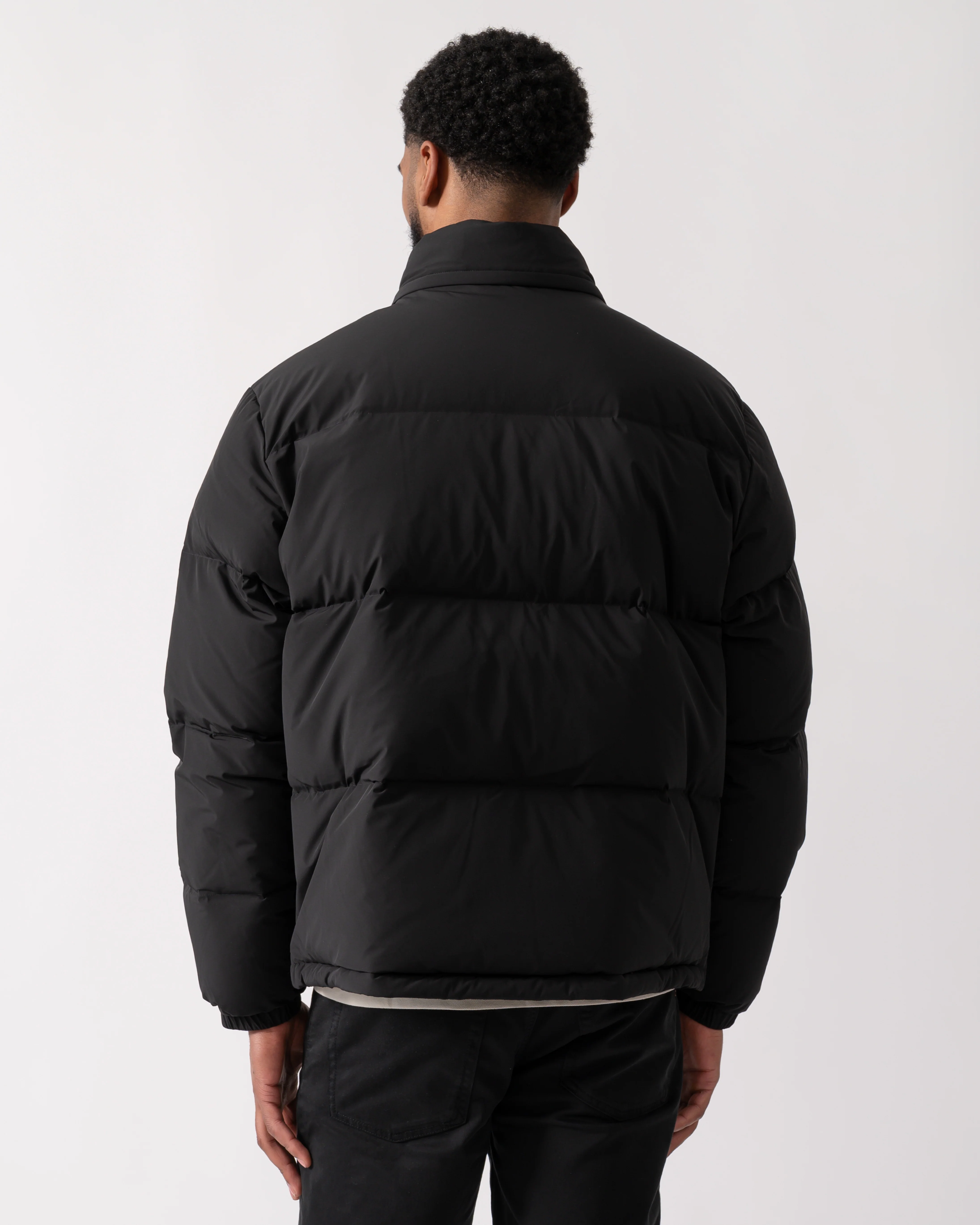 Lacoste Water-Repellent Packable Hood Mens Down Jacket - Black 031 - Image 5