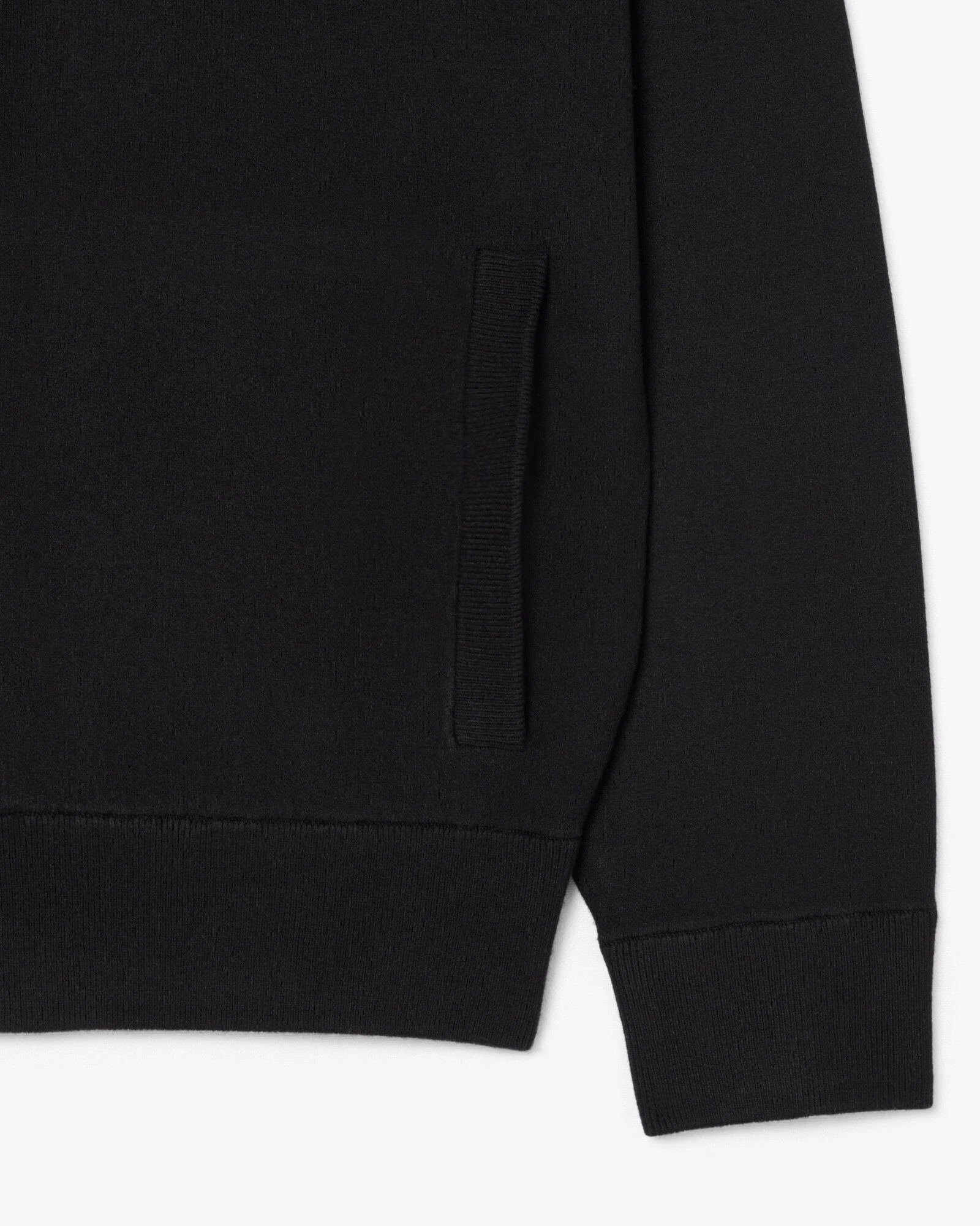 Lacoste Zipped Mens Sweater - Black 031 - Image 3