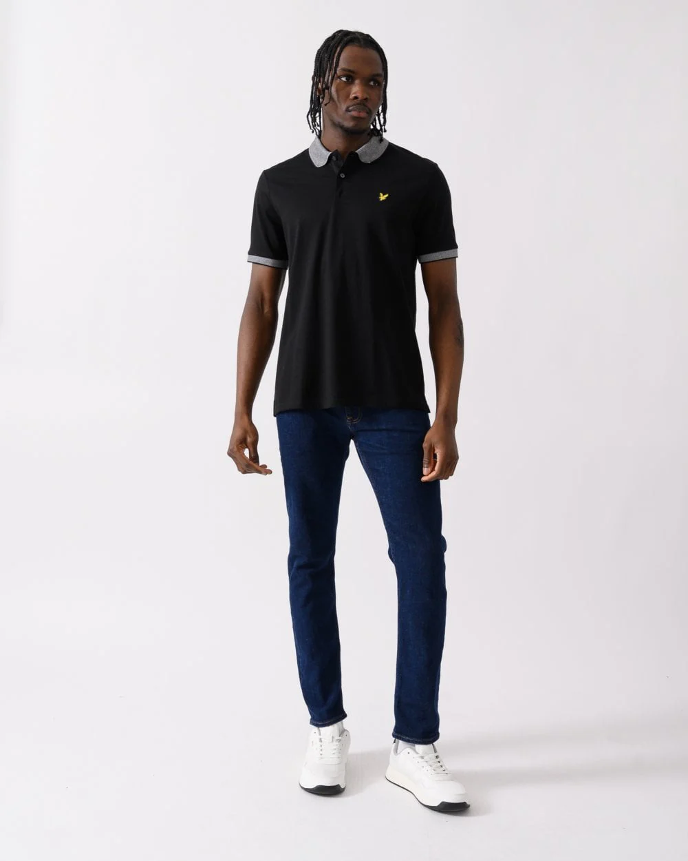 Lyle & Scott Branded Mens Tipped Polo Shirt - Image 3