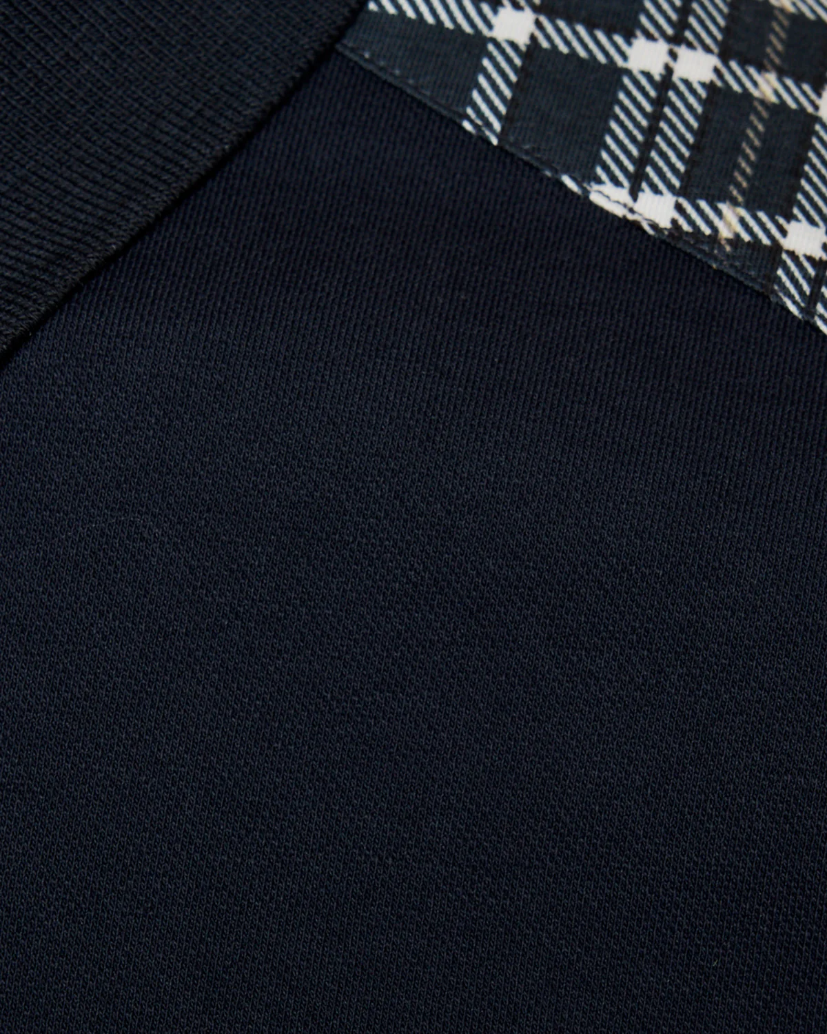 Lyle & Scott Check Panelled Mens Polo Shirt - Z271 Dark Navy - Image 5