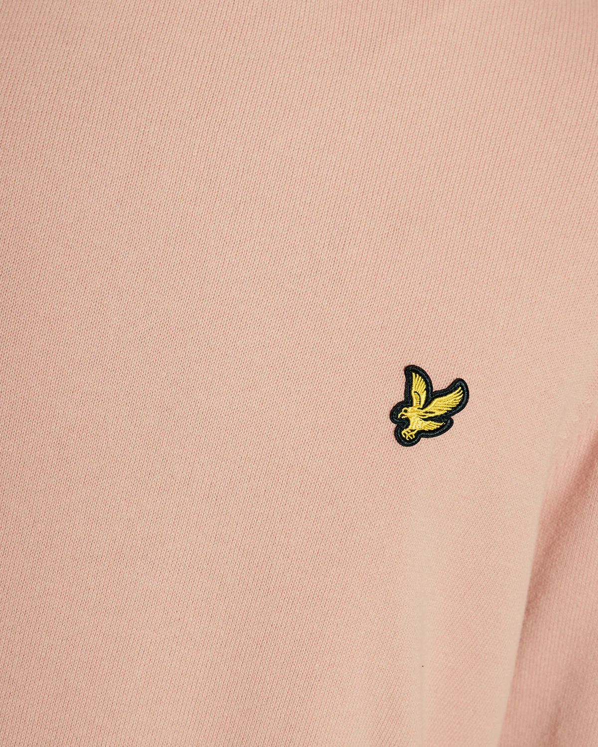 Lyle & Scott Cotton Crew Neck Mens Jumper - Y120 Pink Grapefruit - Image 5