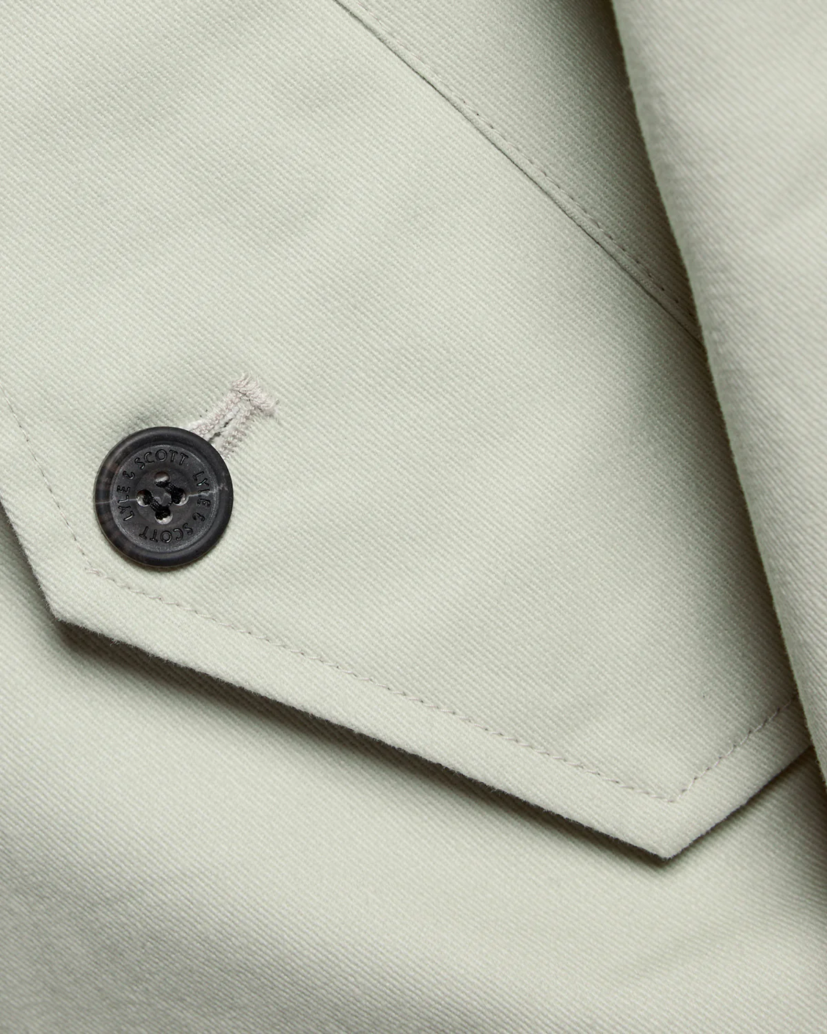 Lyle & Scott Cotton Mens Harrington Jacket - Y117 Wheat - Image 5