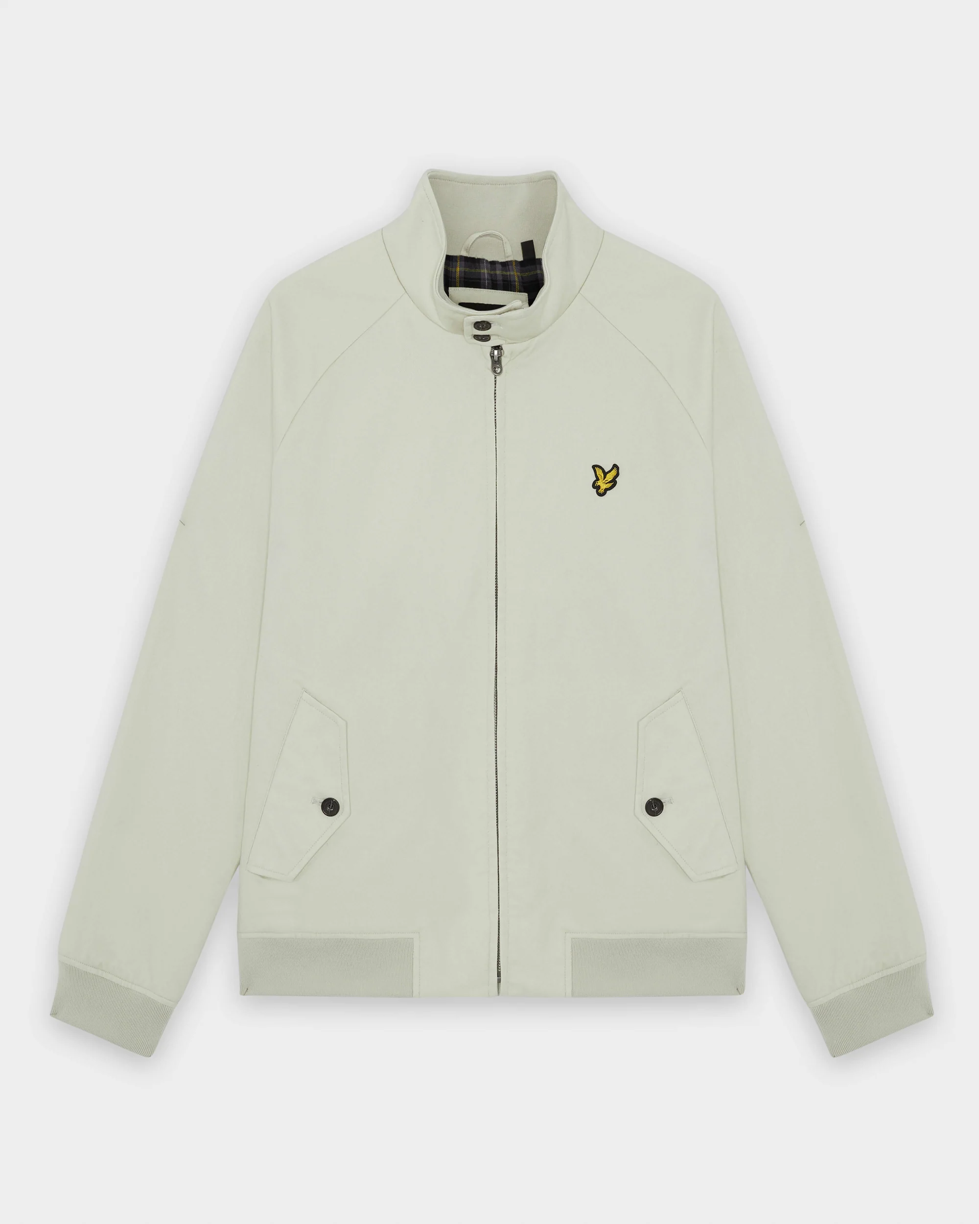 Lyle & Scott Cotton Mens Harrington Jacket - Y117 Wheat - Image 6