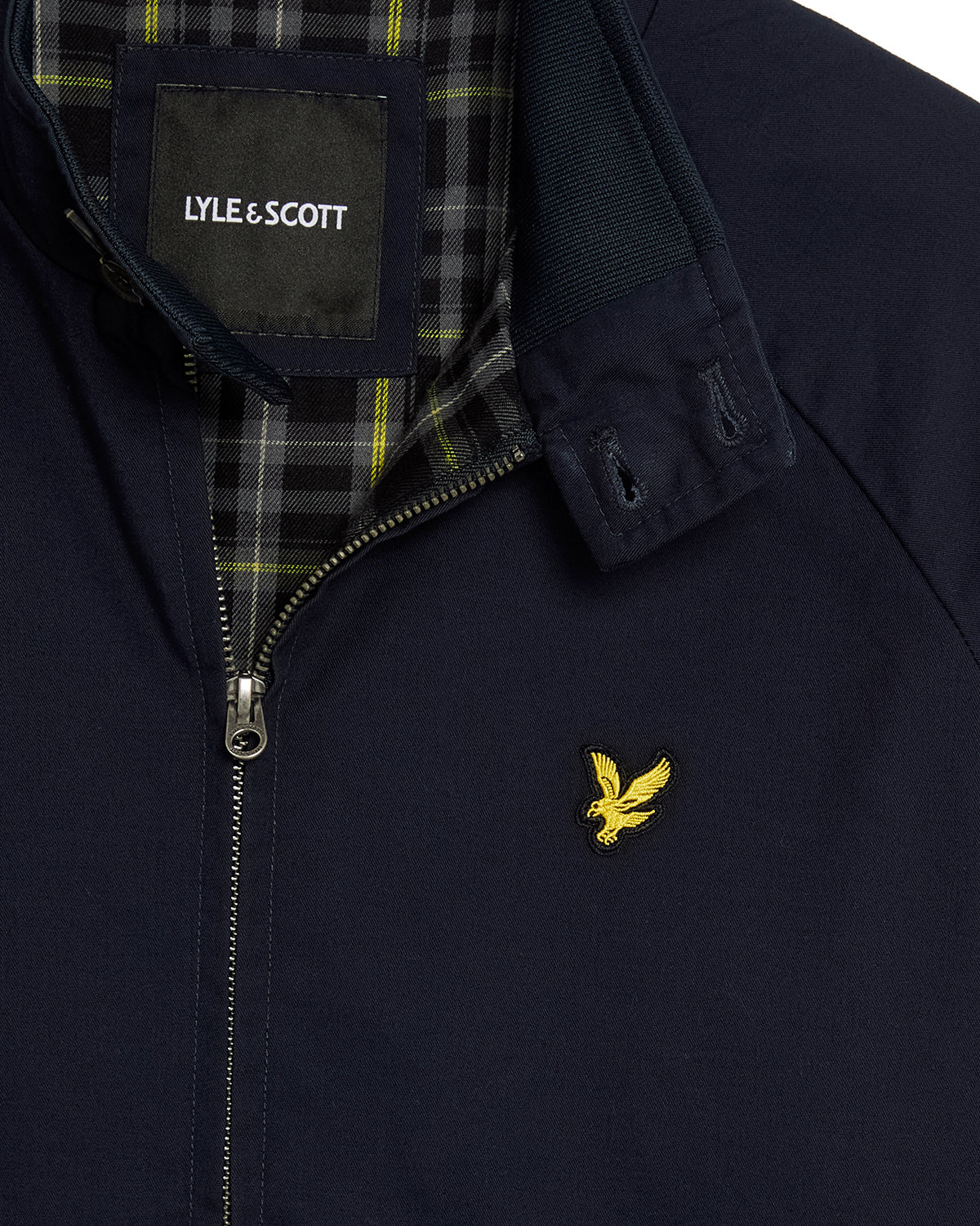 Lyle & Scott Cotton Mens Harrington Jacket - Z271 Dark Navy - Image 2