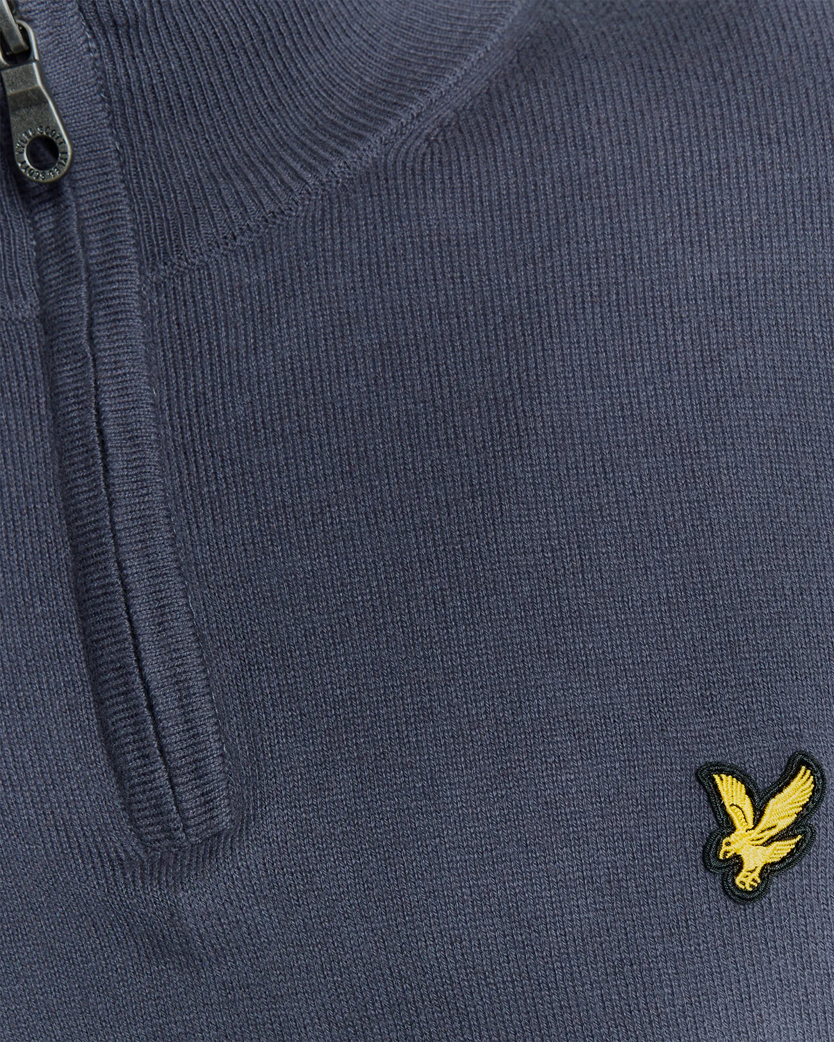 Lyle & Scott Cotton Merino Mens Quarter Zip Jumper - X854 Graystone - Image 5