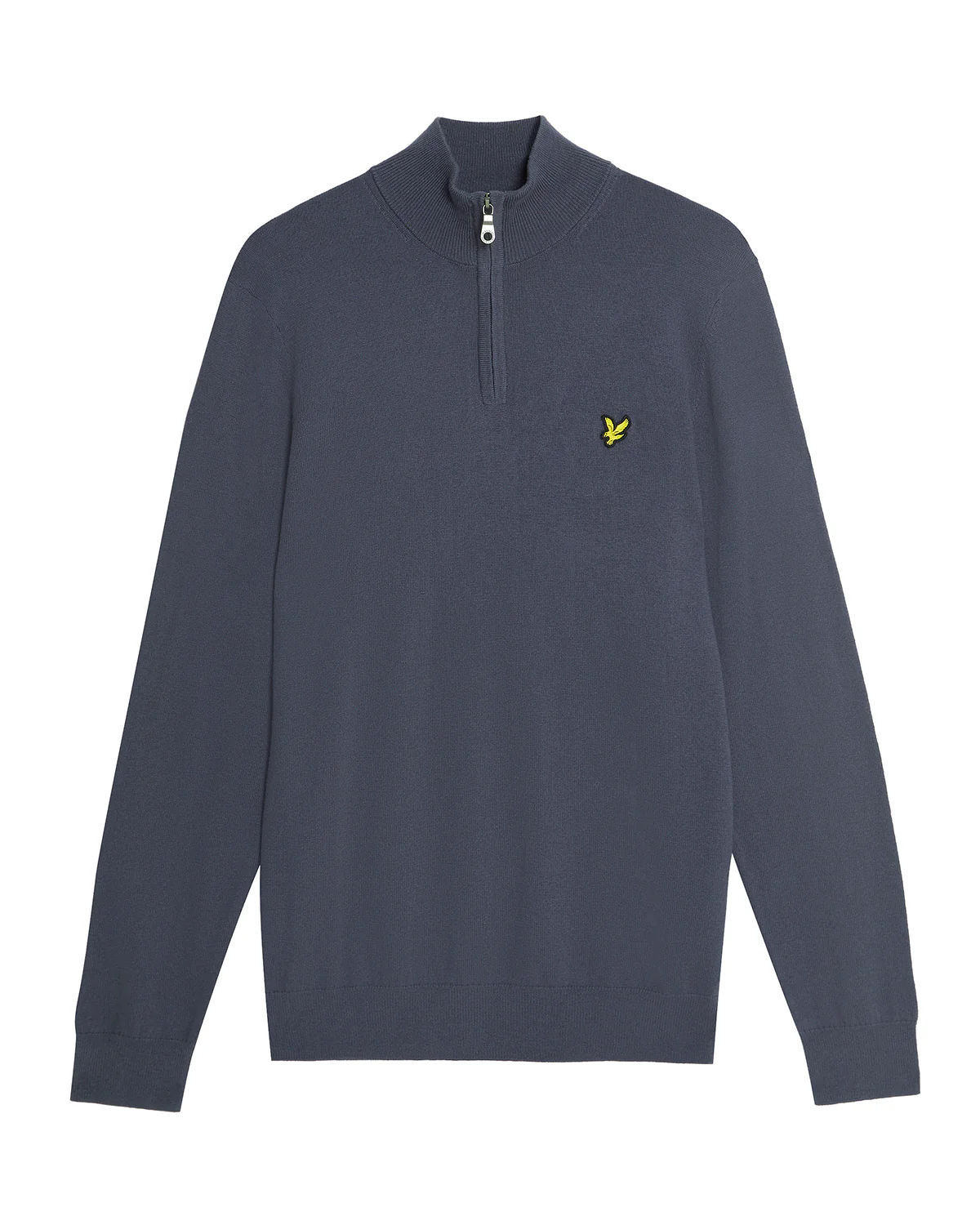 Lyle & Scott Cotton Merino Mens Quarter Zip Jumper - X854 Graystone - Image 6