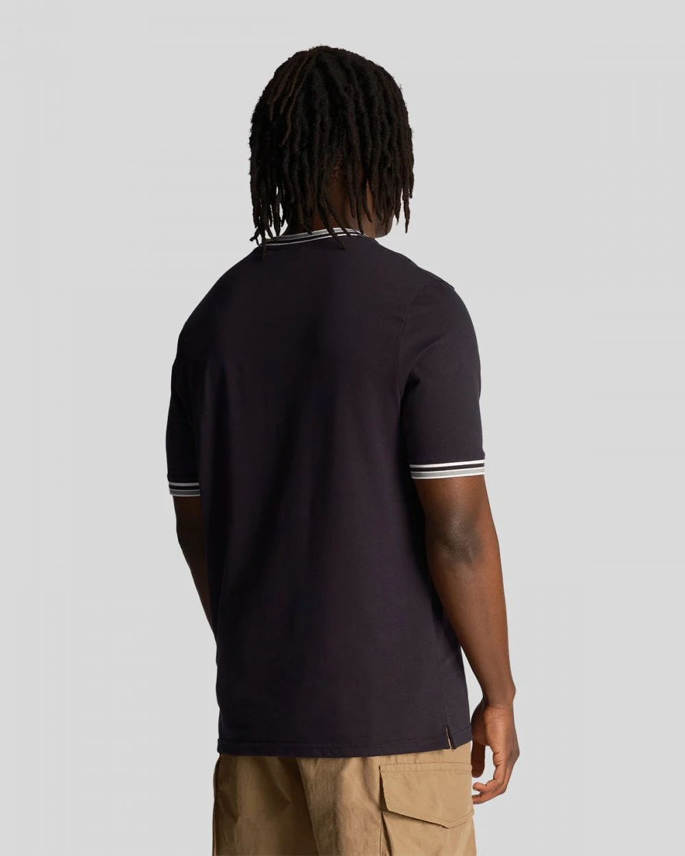 Lyle & Scott Embroidered Mens Tipped T-Shirt - Image 4