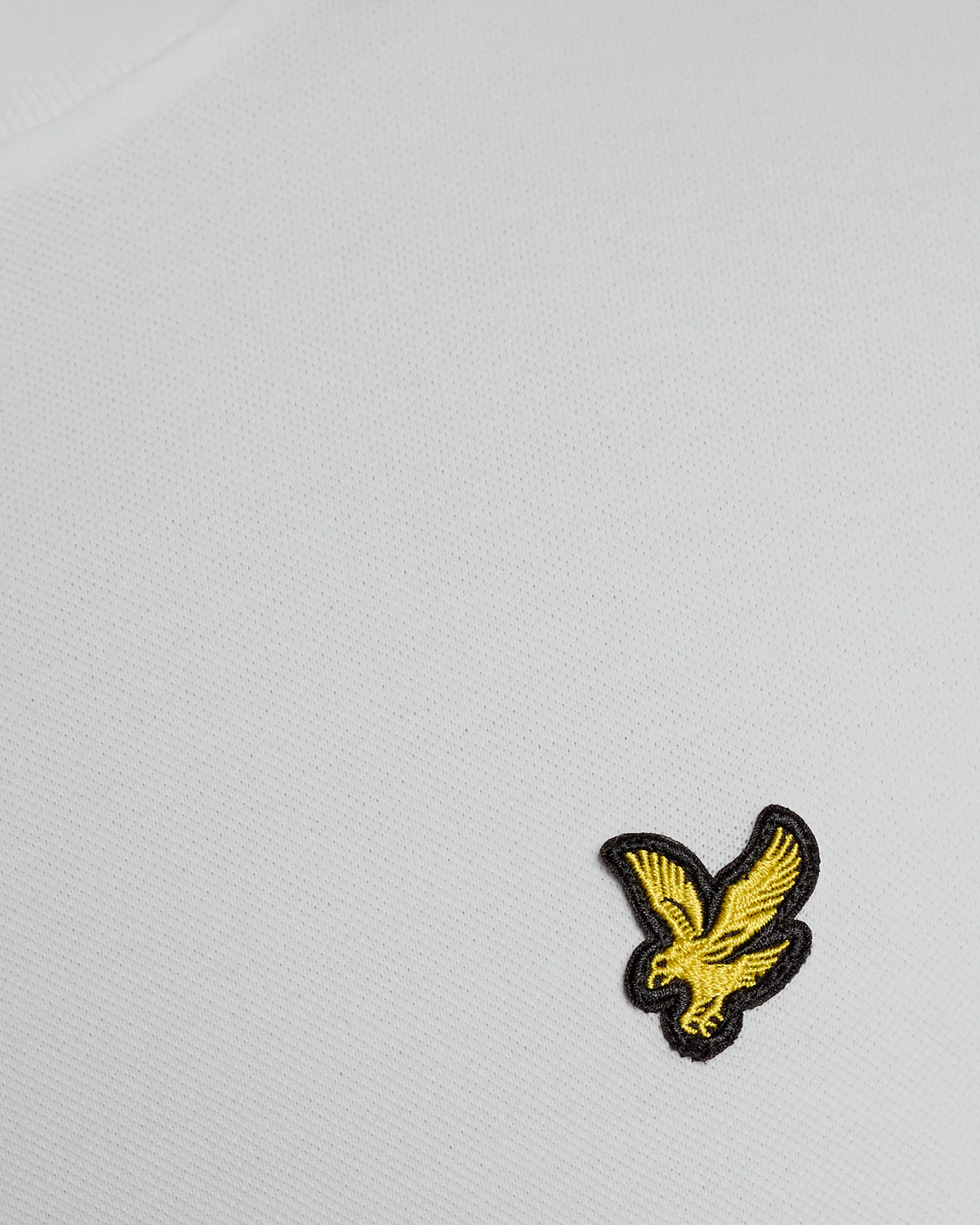 Lyle & Scott Fine Tipped Mens T-Shirt - Y162 White/Everglade - Image 5