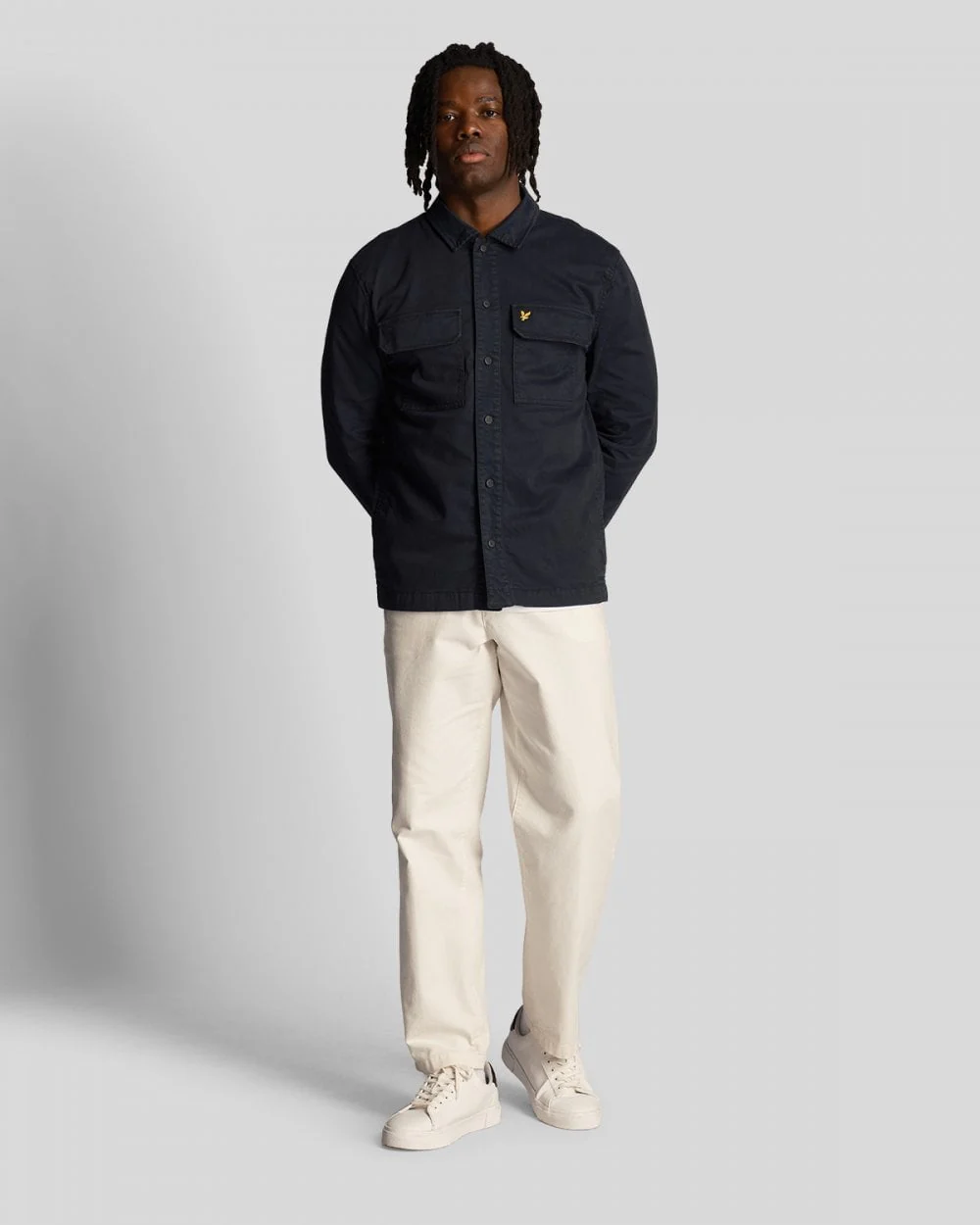 Lyle & Scott Garment Dyed Mens Overshirt - Image 3