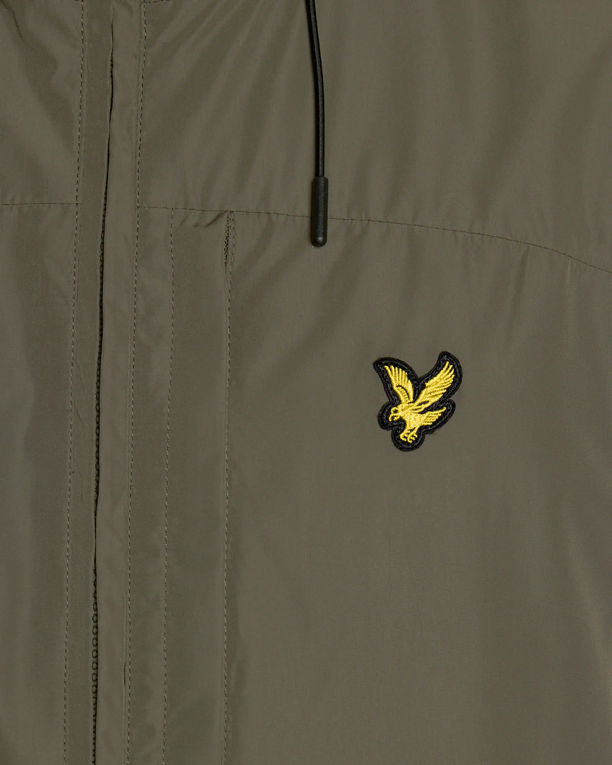 Lyle & Scott Lightweight Hooded Zip Through Mens Jacket - X569 Khaki Ash - Image 5