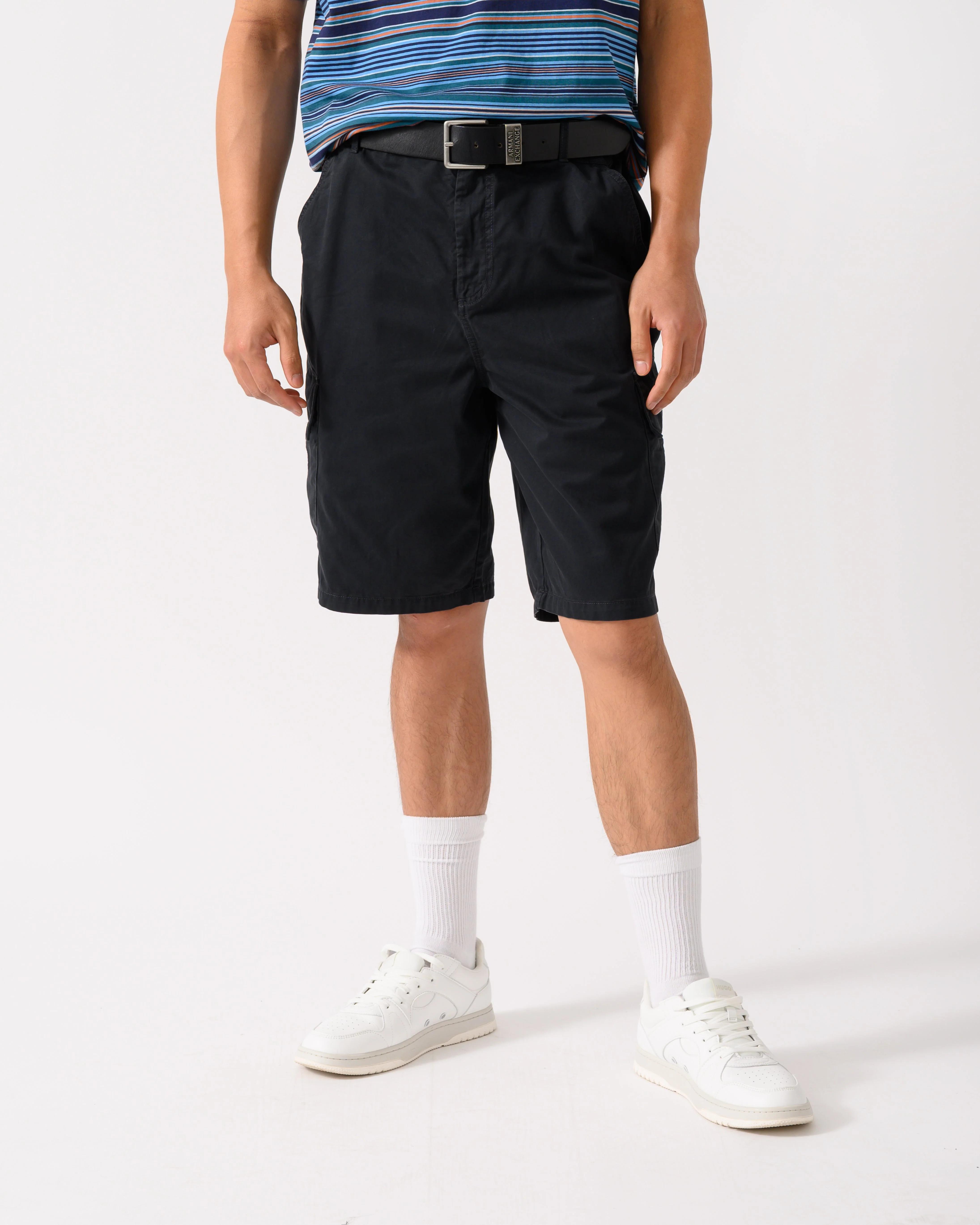 Lyle & Scott Mens Cargo Shorts - Z865 Jet Black