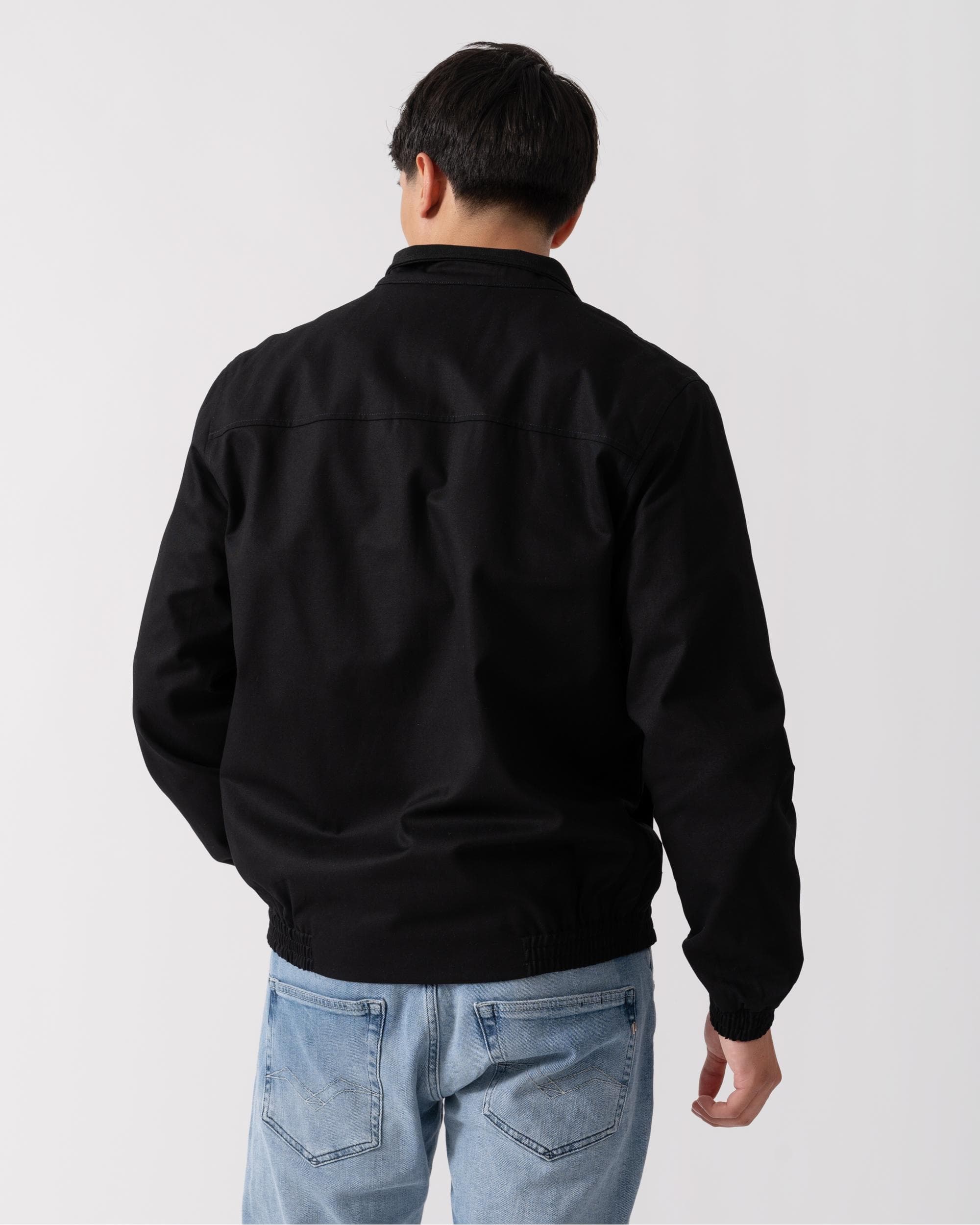 Lyle & Scott Mens Harrington Bomber Jacket - Z865 Jet Black - Image 5