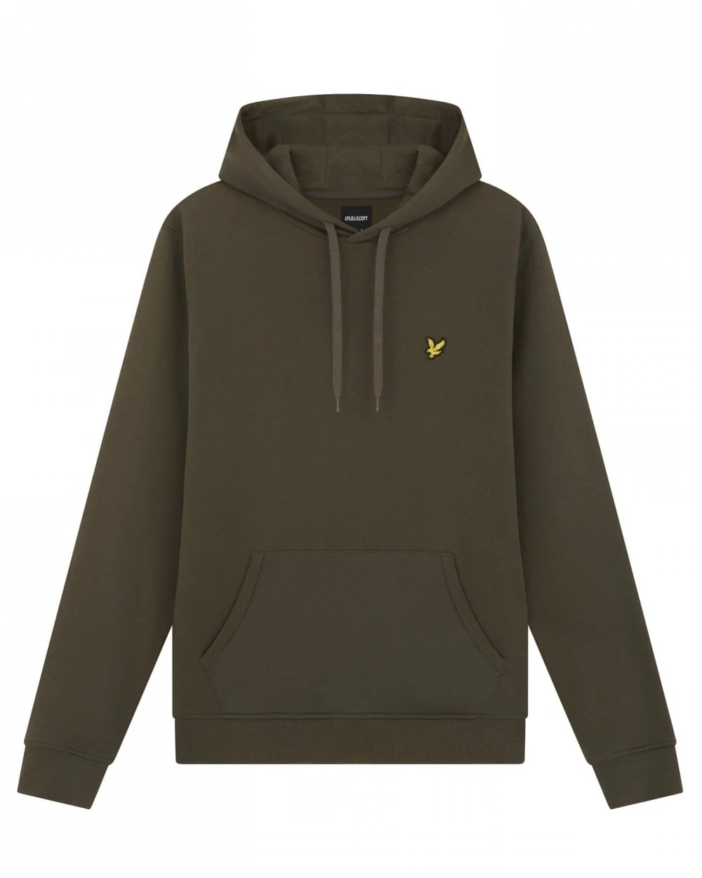 Lyle & Scott Mens Pullover Hoodie - W485 Olive - Image 5