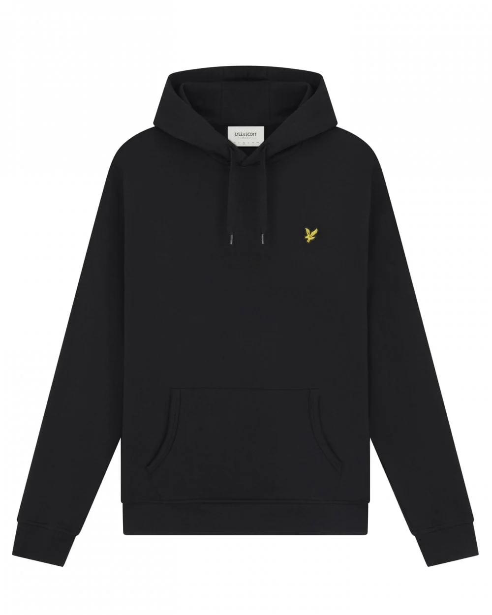 Lyle & Scott Mens Pullover Hoodie - Z865 Jet Black - Image 5