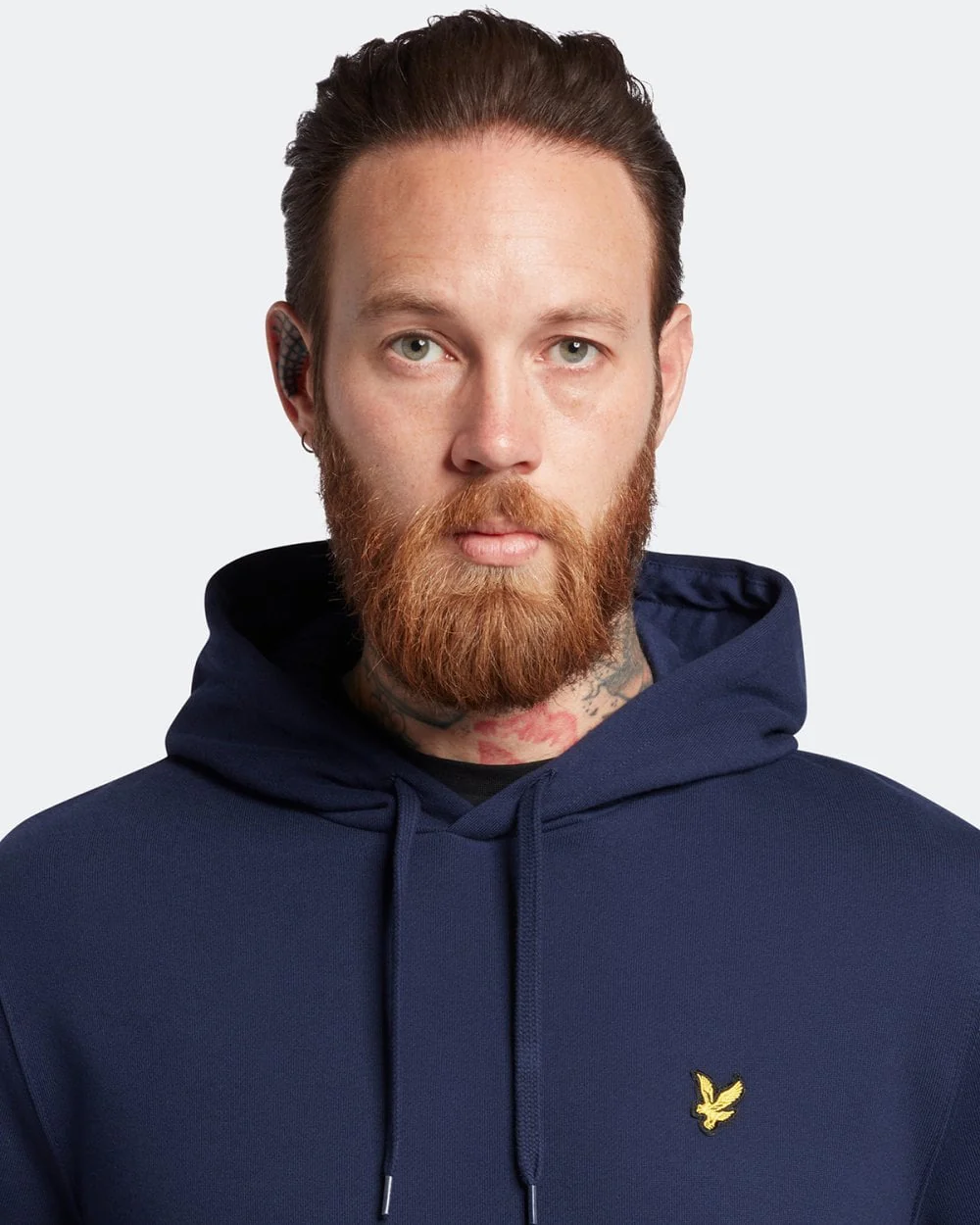 Lyle & Scott Mens Pullover Hoodie - Z99 Navy - Image 2