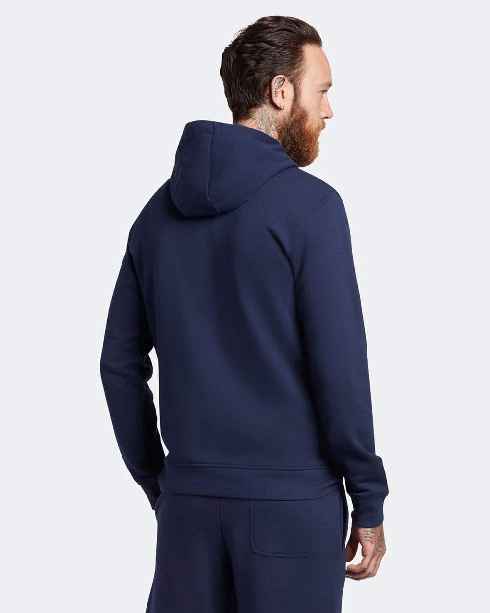 Lyle & Scott Mens Pullover Hoodie - Z99 Navy - Image 3