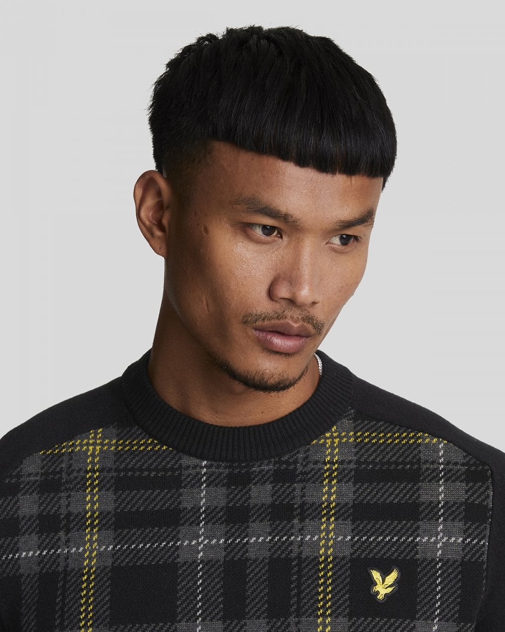 Lyle & Scott Mens Tartan Jumper - Image 2