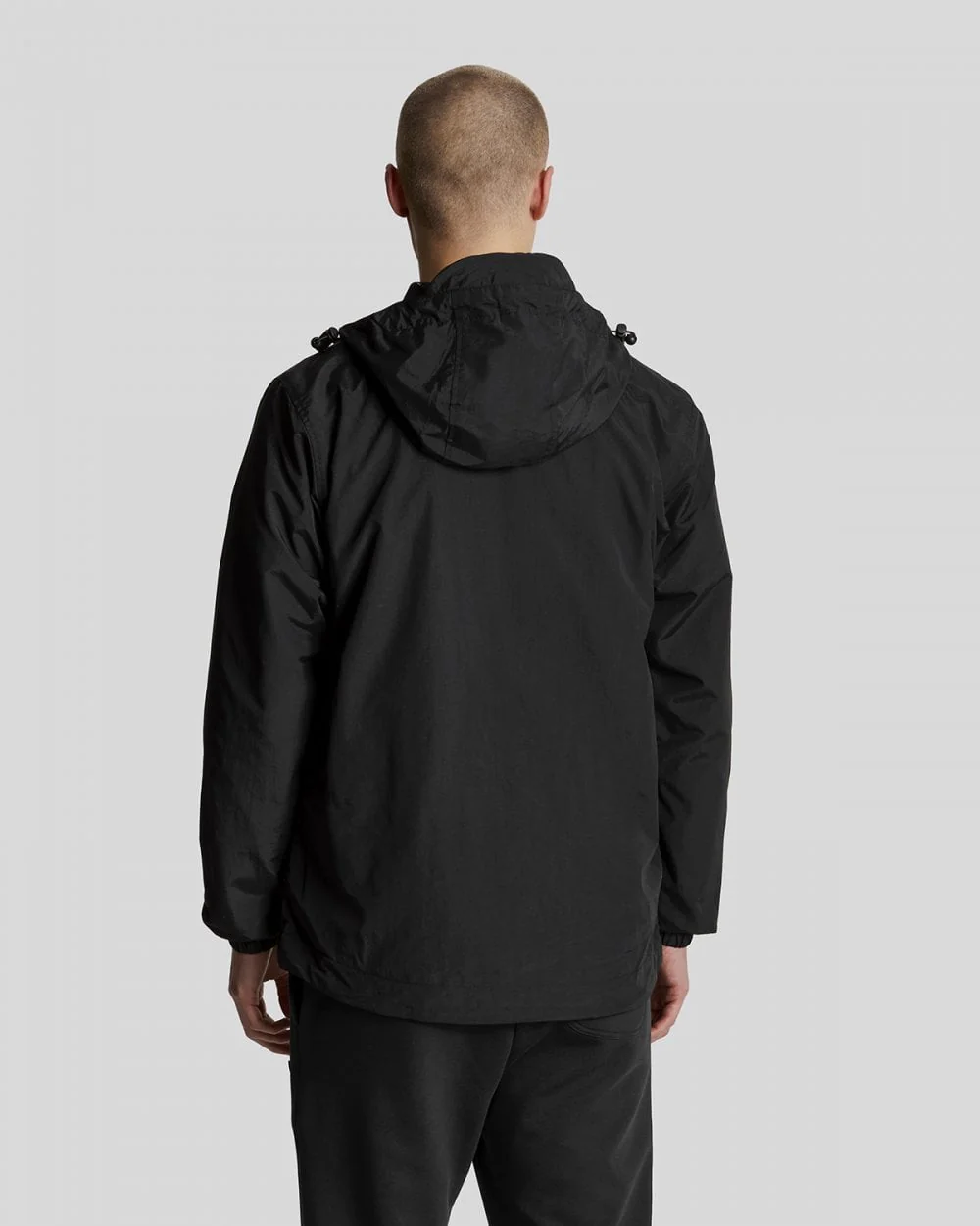 Lyle & Scott Mens Zip Through Hooded Jacket - Z865 Jet Black - Image 4