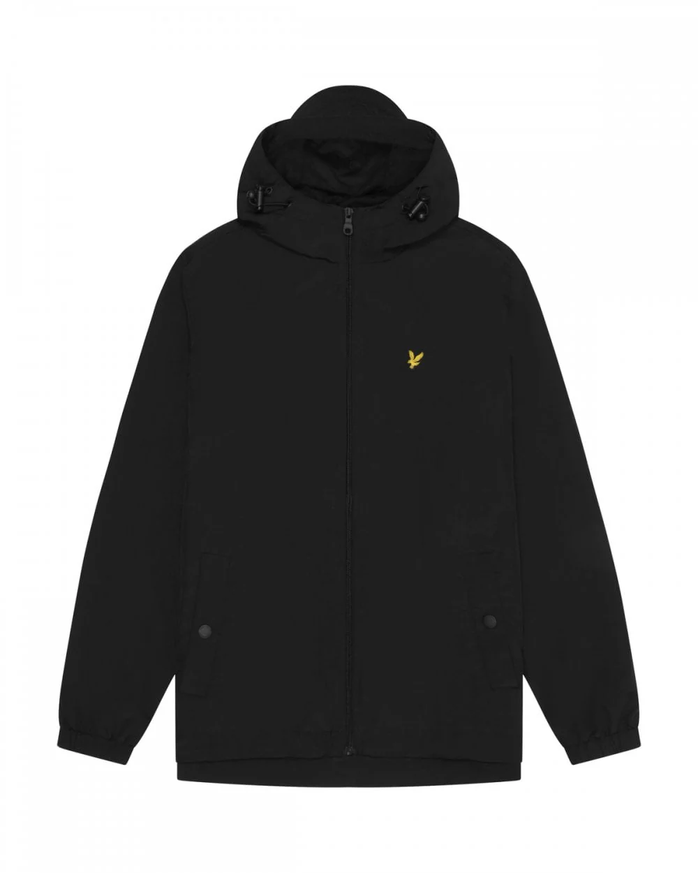 Lyle & Scott Mens Zip Through Hooded Jacket - Z865 Jet Black - Image 5