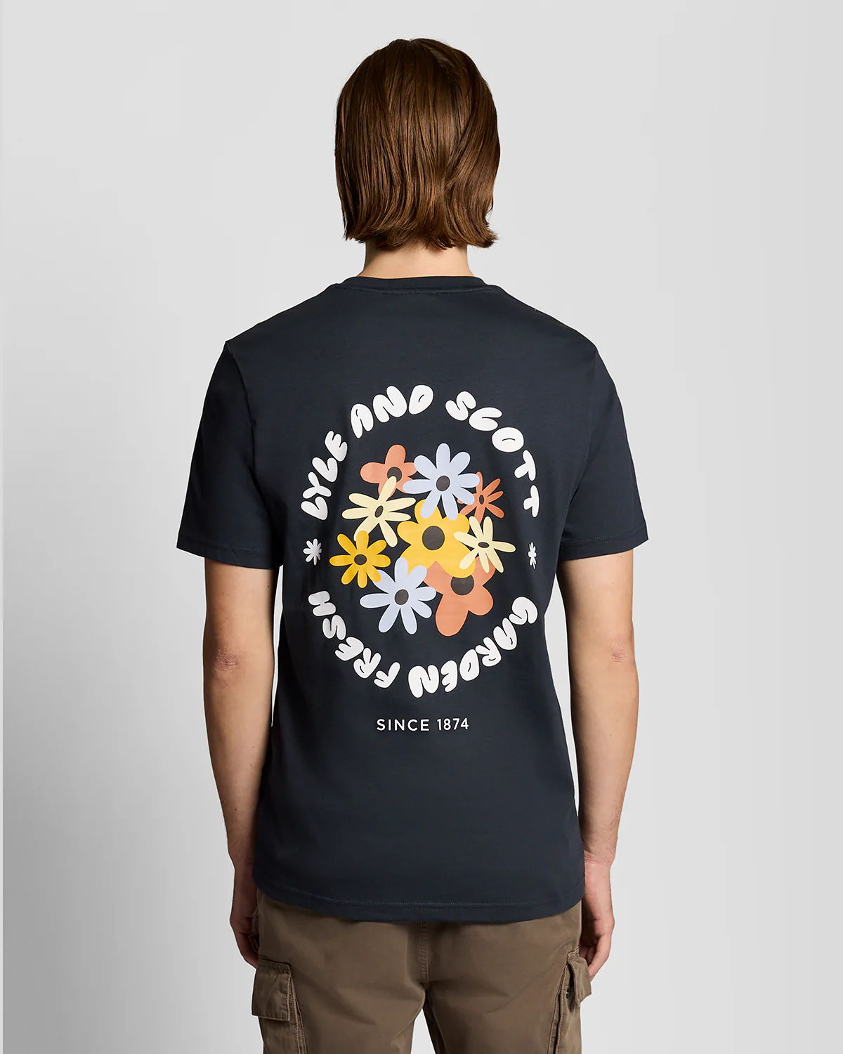 Lyle & Scott Nature Mens Graphic T-Shirt - Z271 Dark Navy - Image 2