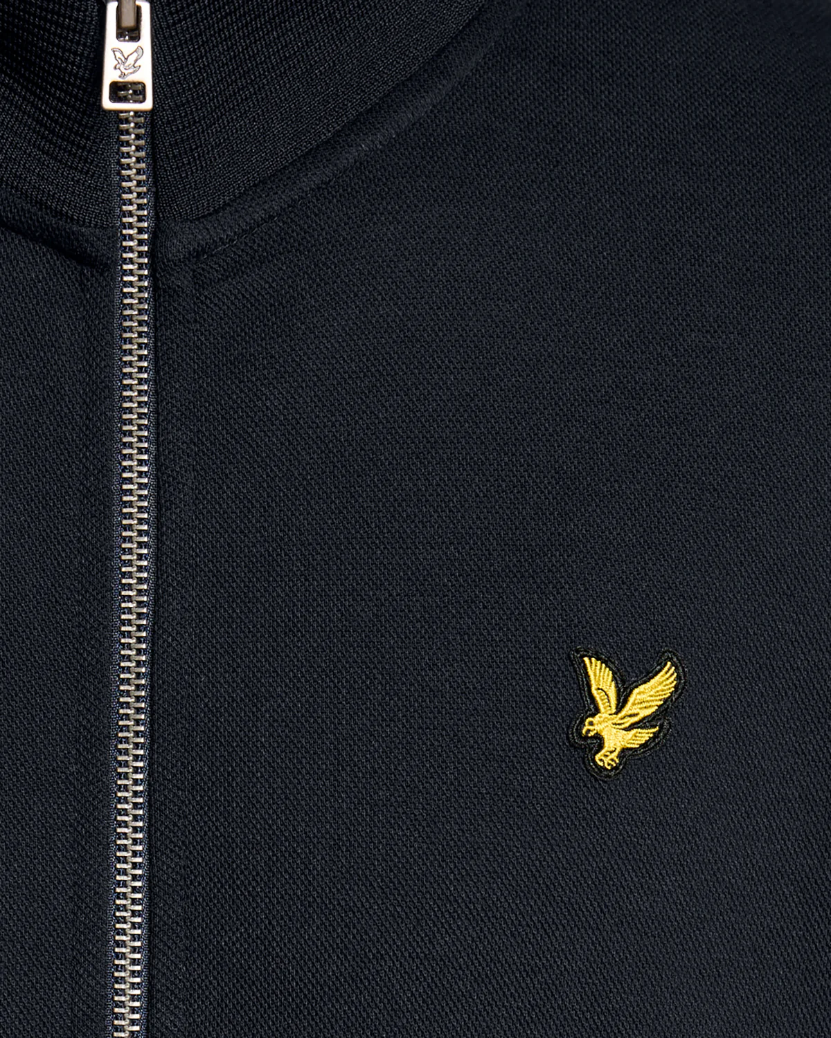 Lyle & Scott Pique Mens Full Zip Sweatshirt - Z271 Dark Navy - Image 5