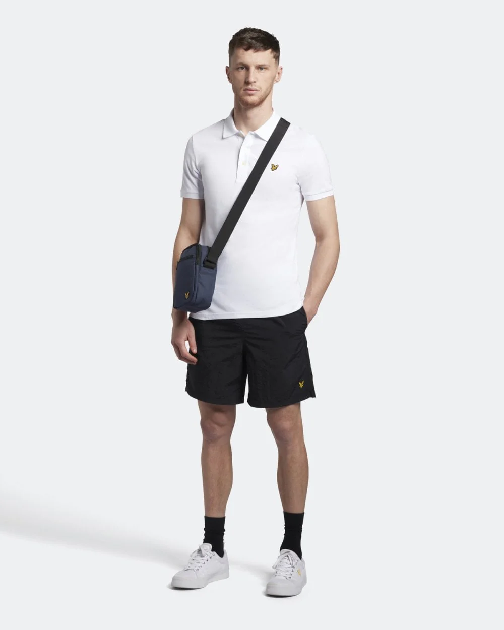 Lyle & Scott Plain Mens Polo Shirt SP400VOG - 626 White - Image 3