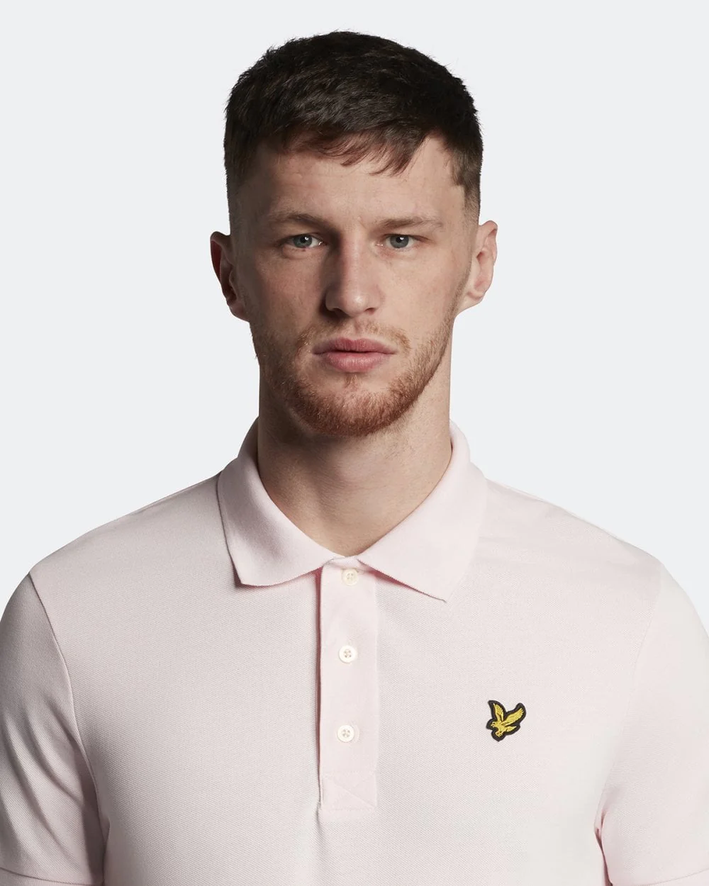 Lyle & Scott Plain Mens Polo Shirt SP400VOG - W488 Light Pink - Image 2