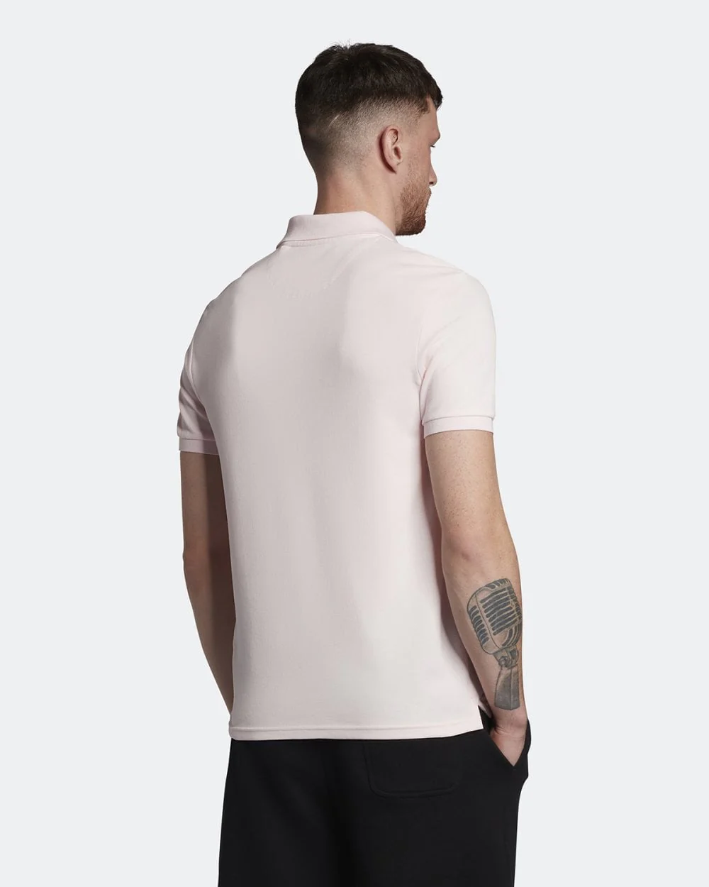 Lyle & Scott Plain Mens Polo Shirt SP400VOG - W488 Light Pink - Image 4