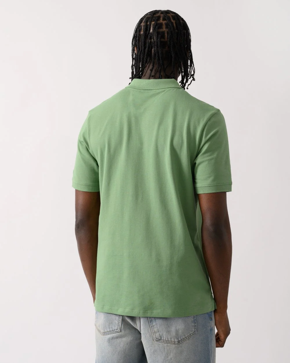 Lyle & Scott Plain Mens Polo Shirt SP400VOG - X576 Smoke Green - Image 4