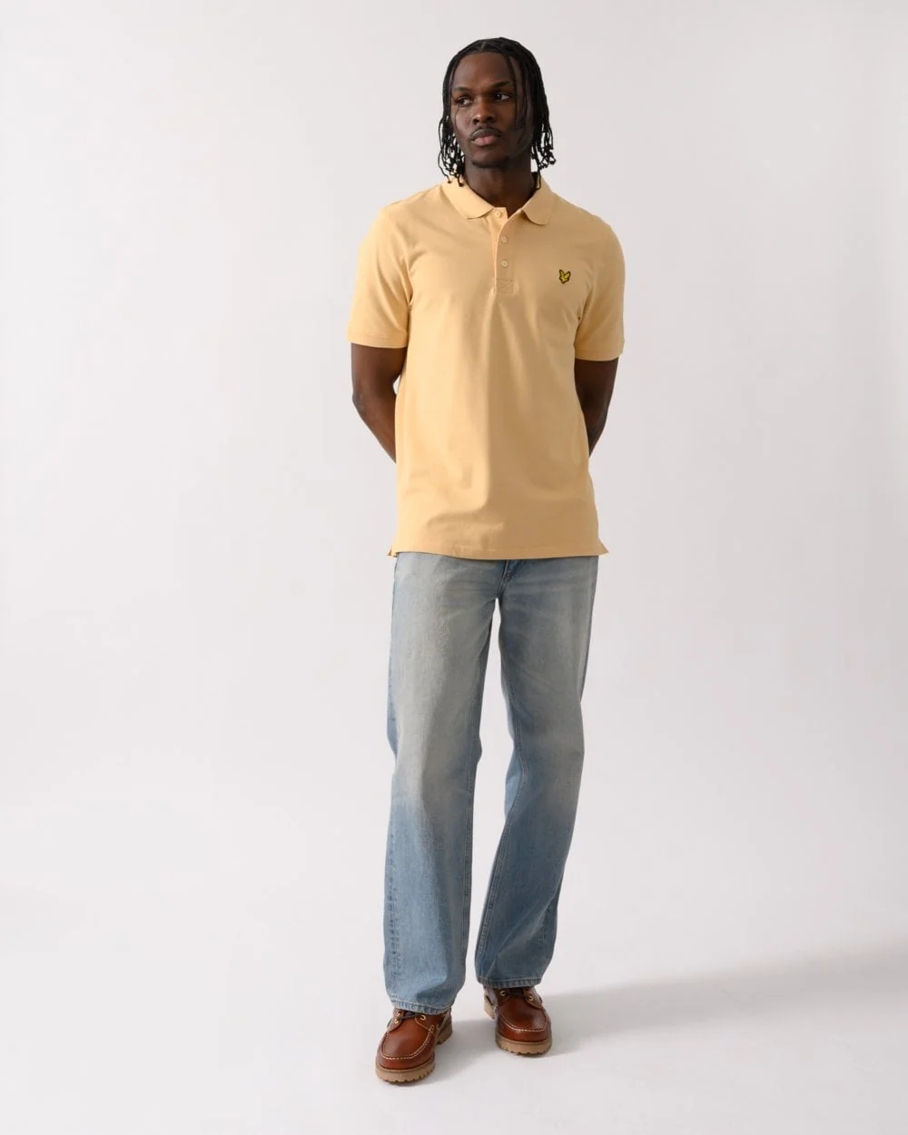 Lyle & Scott Plain Mens Polo Shirt SP400VOG - X596 Sherbet - Image 3