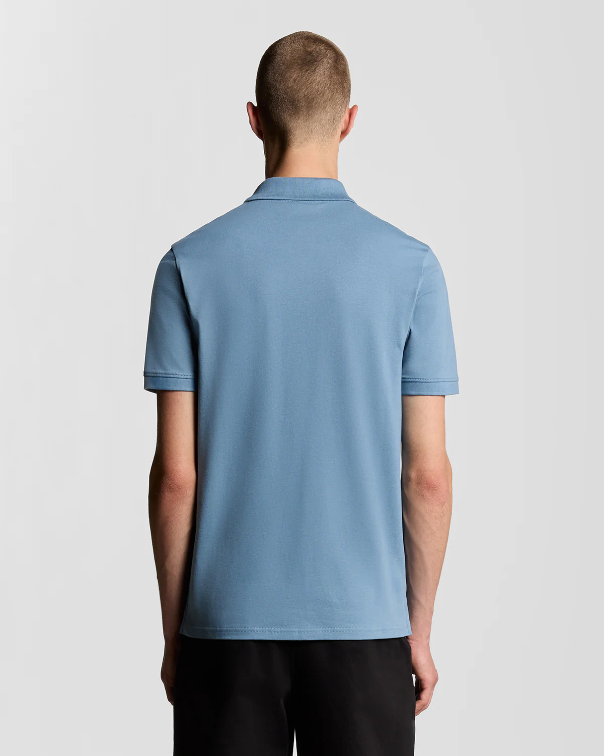 Lyle & Scott Plain Mens Polo Shirt SP400VOG - X861 Ocean Sky - Image 4