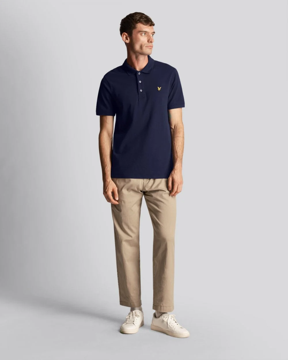 Lyle & Scott Plain Mens Polo Shirt SP400VOG - Z99 Navy - Image 3
