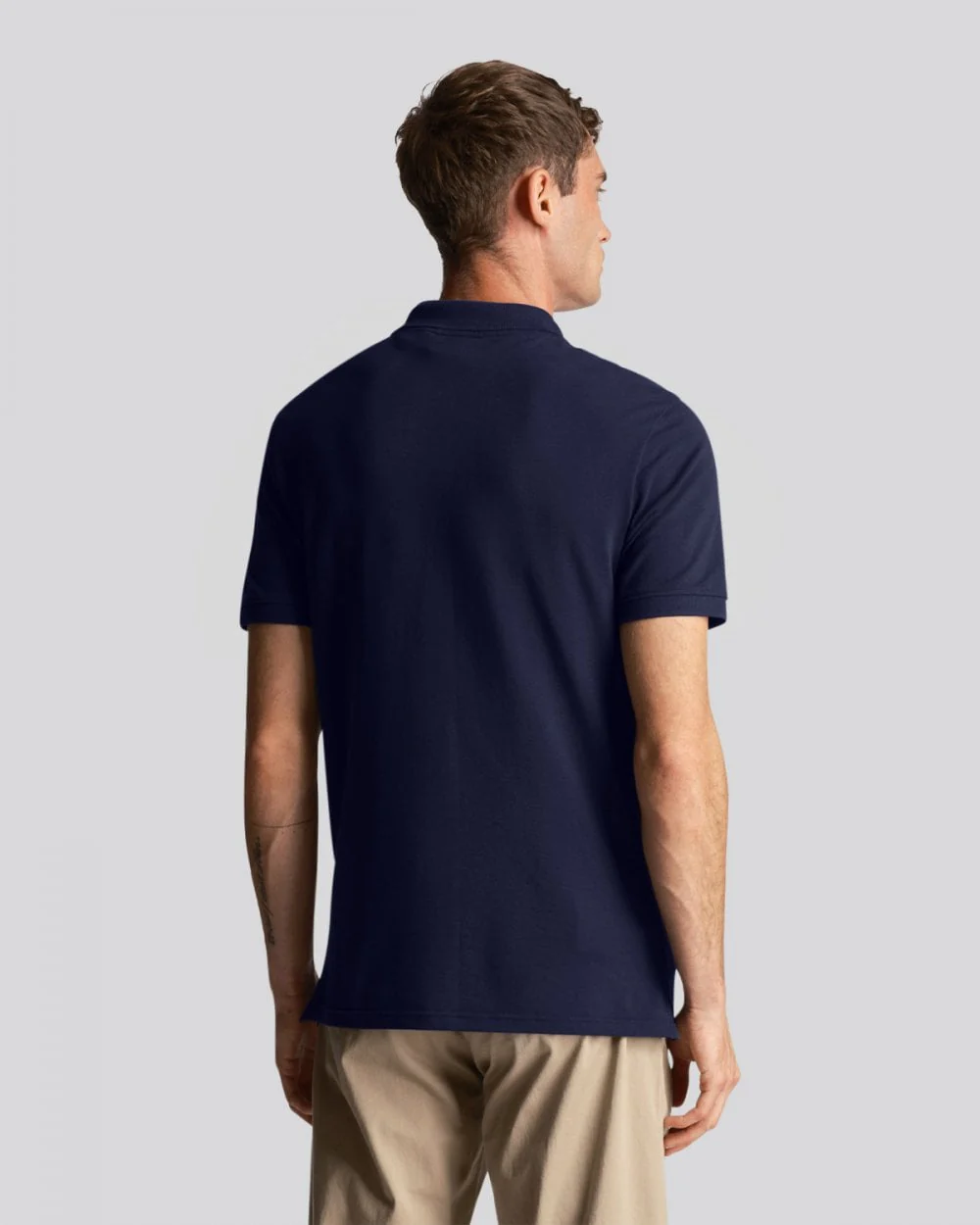 Lyle & Scott Plain Mens Polo Shirt SP400VOG - Z99 Navy - Image 4