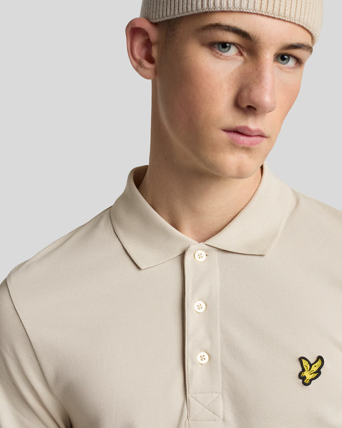 Lyle & Scott Plain Mens Polo Shirt - W870 Cove - Image 2