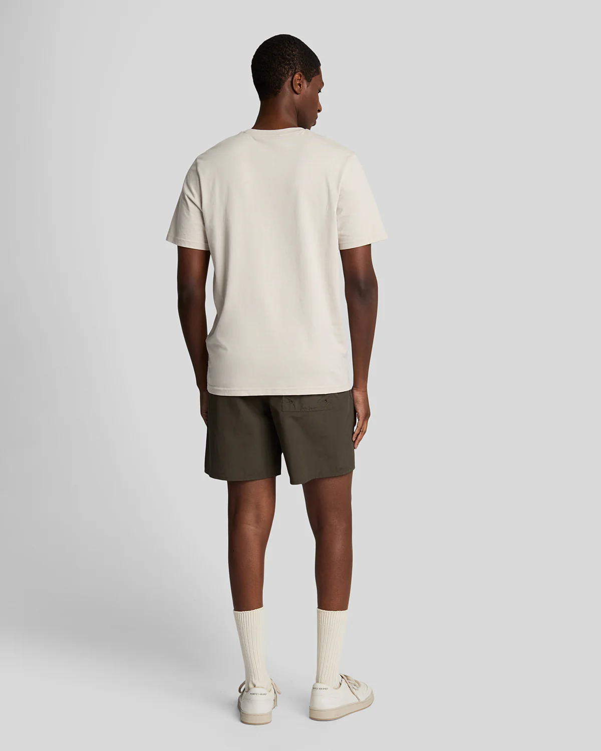 Lyle & Scott Plain Mens Swim Shorts - W485 Olive - Image 4
