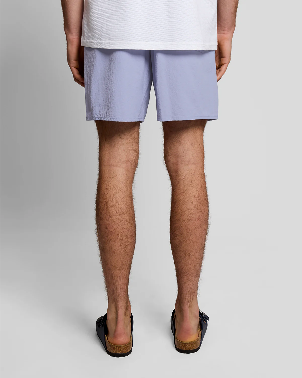 Lyle & Scott Plain Mens Swim Shorts - Y128 Bubble Blue - Image 4