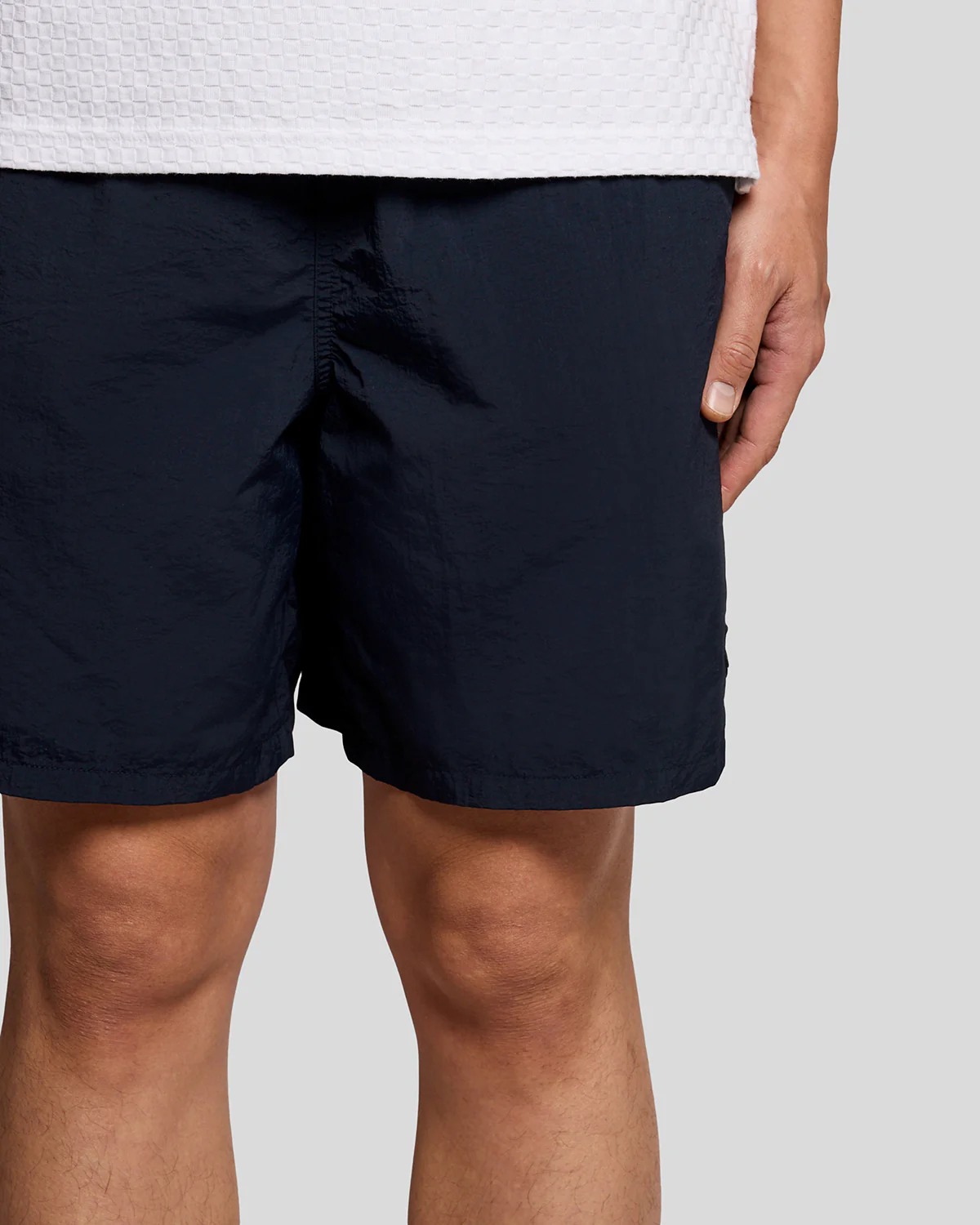 Lyle & Scott Plain Mens Swim Shorts - Z271 Dark Navy - Image 2
