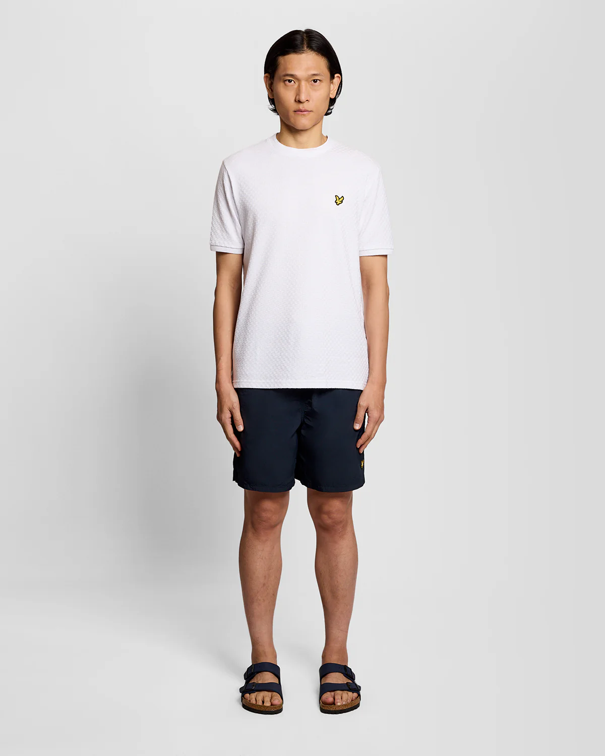 Lyle & Scott Plain Mens Swim Shorts - Z271 Dark Navy - Image 3