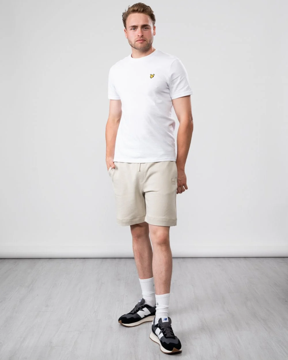 Lyle & Scott Plain Mens T-Shirt - 626 White - Image 3