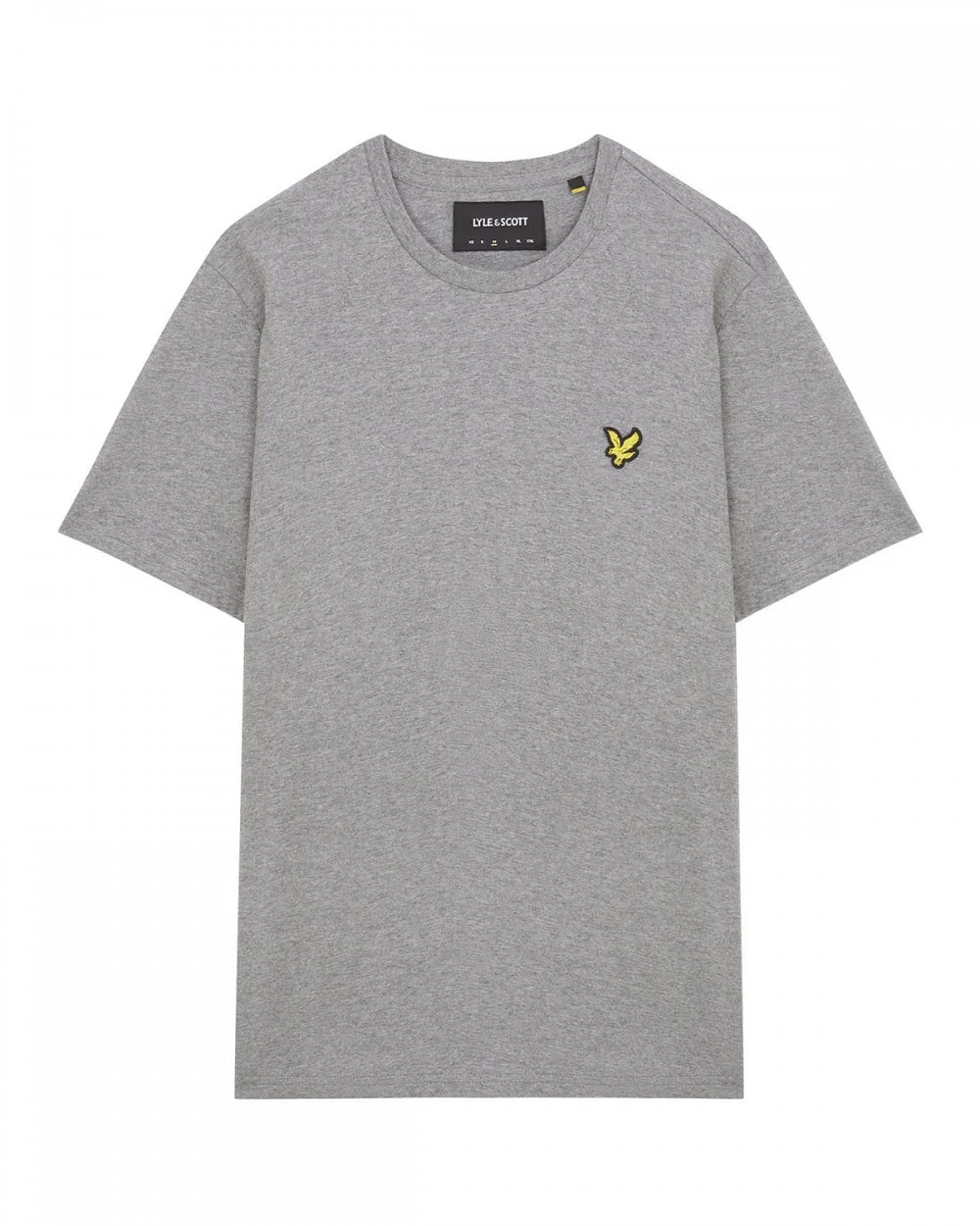 Lyle & Scott Plain Mens T-Shirt - T28 Mid Grey Marl - Image 5