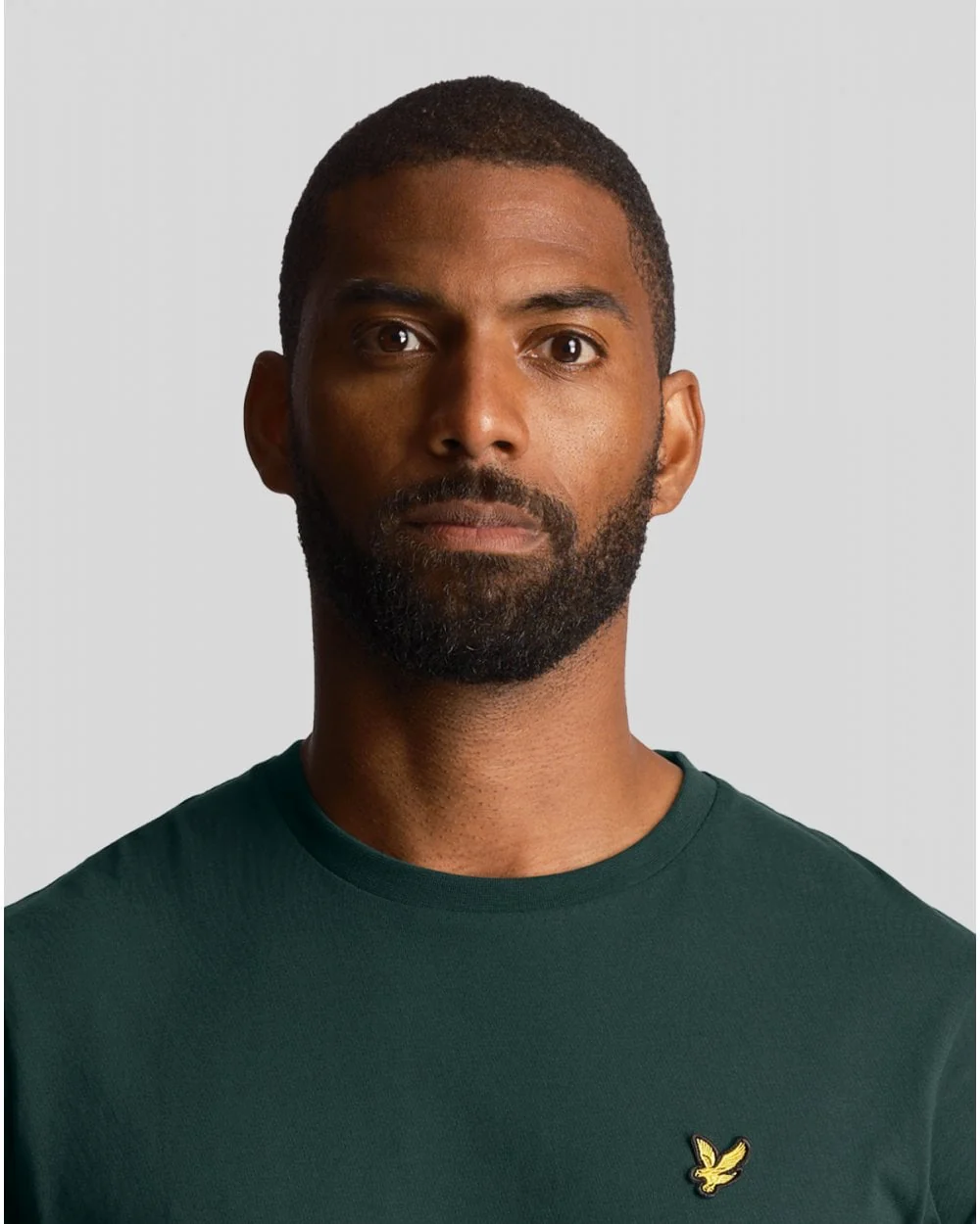 Lyle & Scott Plain Mens T-Shirt - W486 Dark Green - Image 2