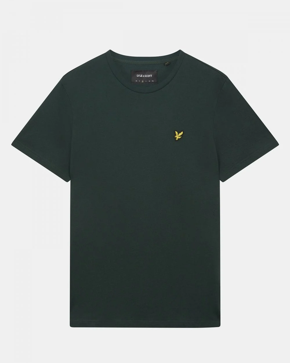Lyle & Scott Plain Mens T-Shirt - W486 Dark Green - Image 5