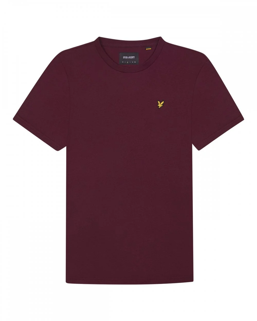 Lyle & Scott Plain Mens T-Shirt - Z562 Burgundy - Image 5
