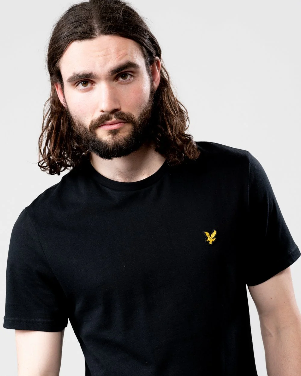Lyle & Scott Plain Mens T-Shirt - Z865 Jet Black - Image 2